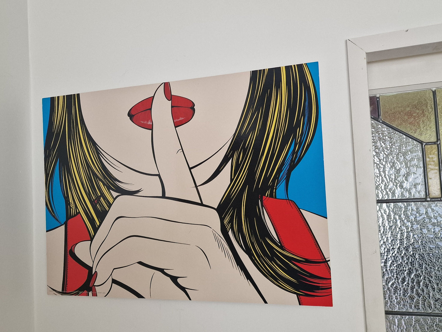 Vintage Deborah Azzopardi 'Sssshhh' Pop Art Print, 1999