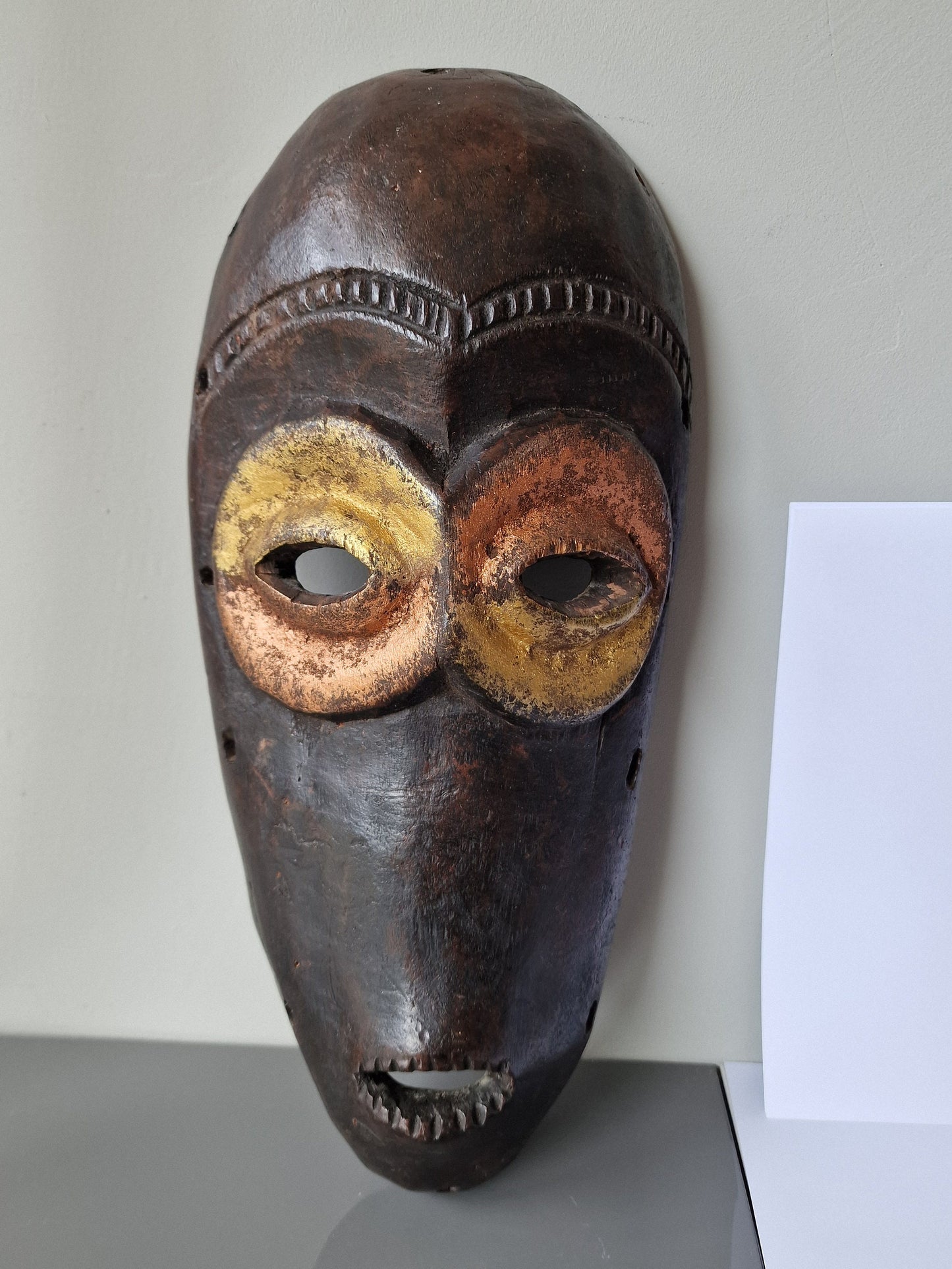 Hand Carved Lega Mask, Congo African Tribal Art