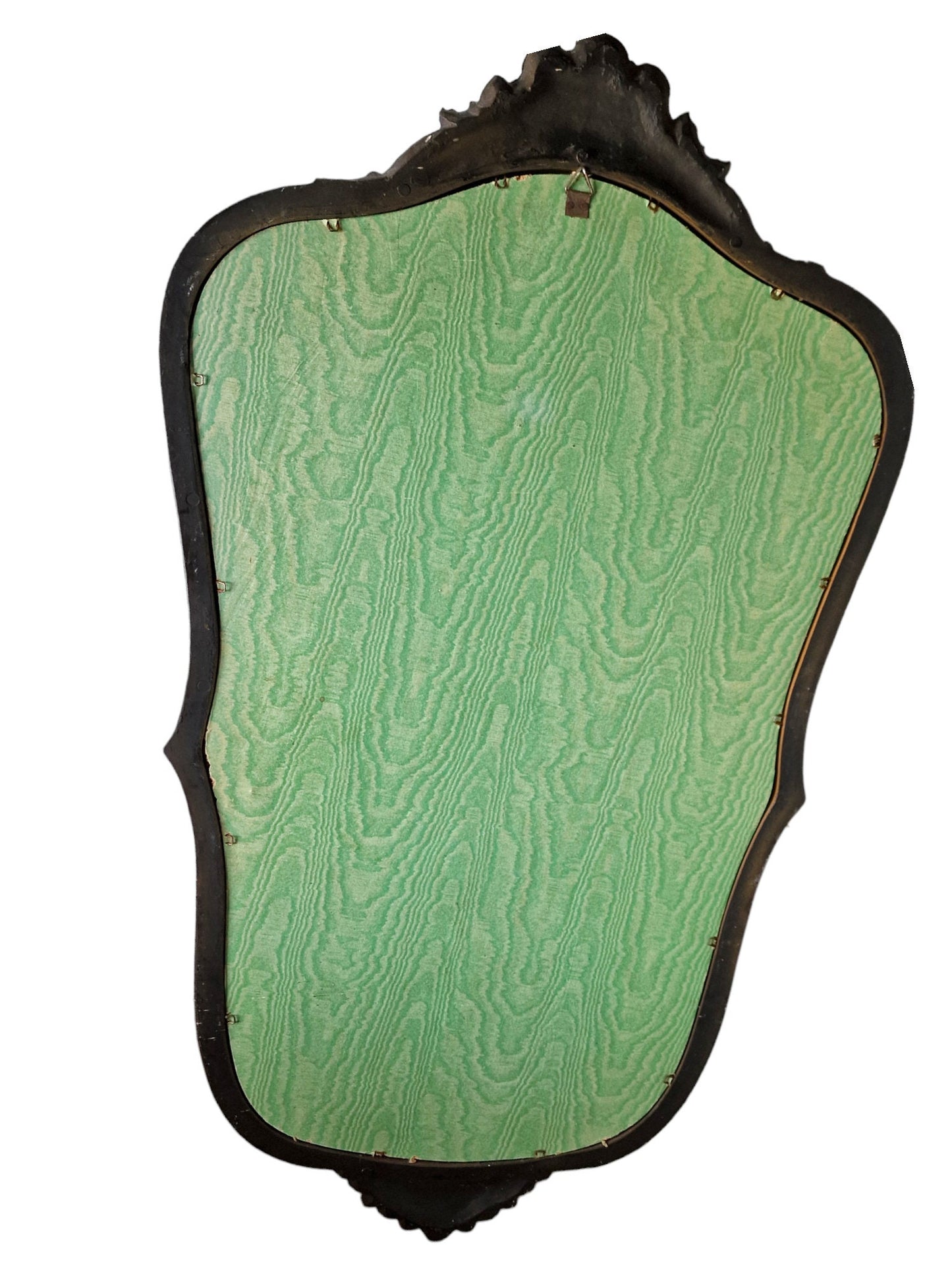Large antique nutwood mirror, 69 cm, frysian, dutch