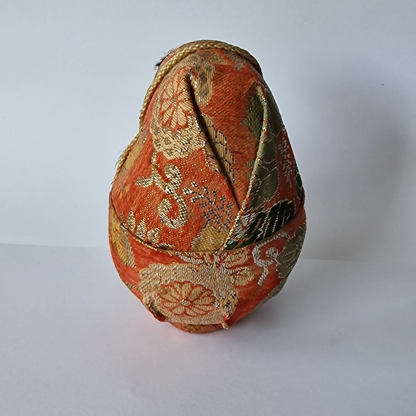 Midcentury Japanese Kokeshi Doll, Silk Kimono, Wedding Gift