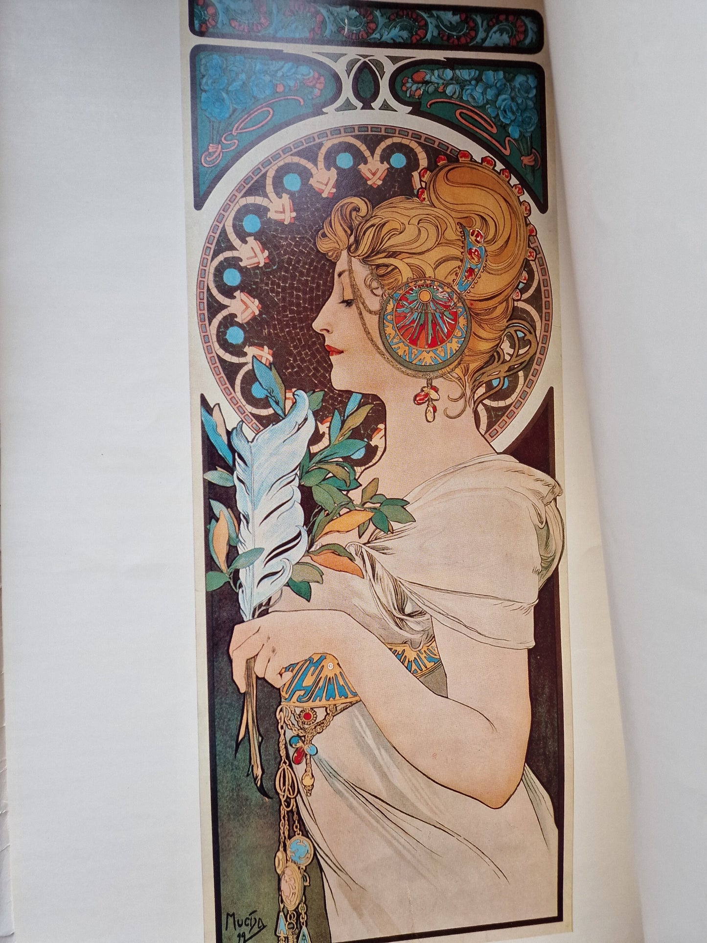 Vintage Mucha Art Nouveau Lithographs, Prague 1970s, Set of 10