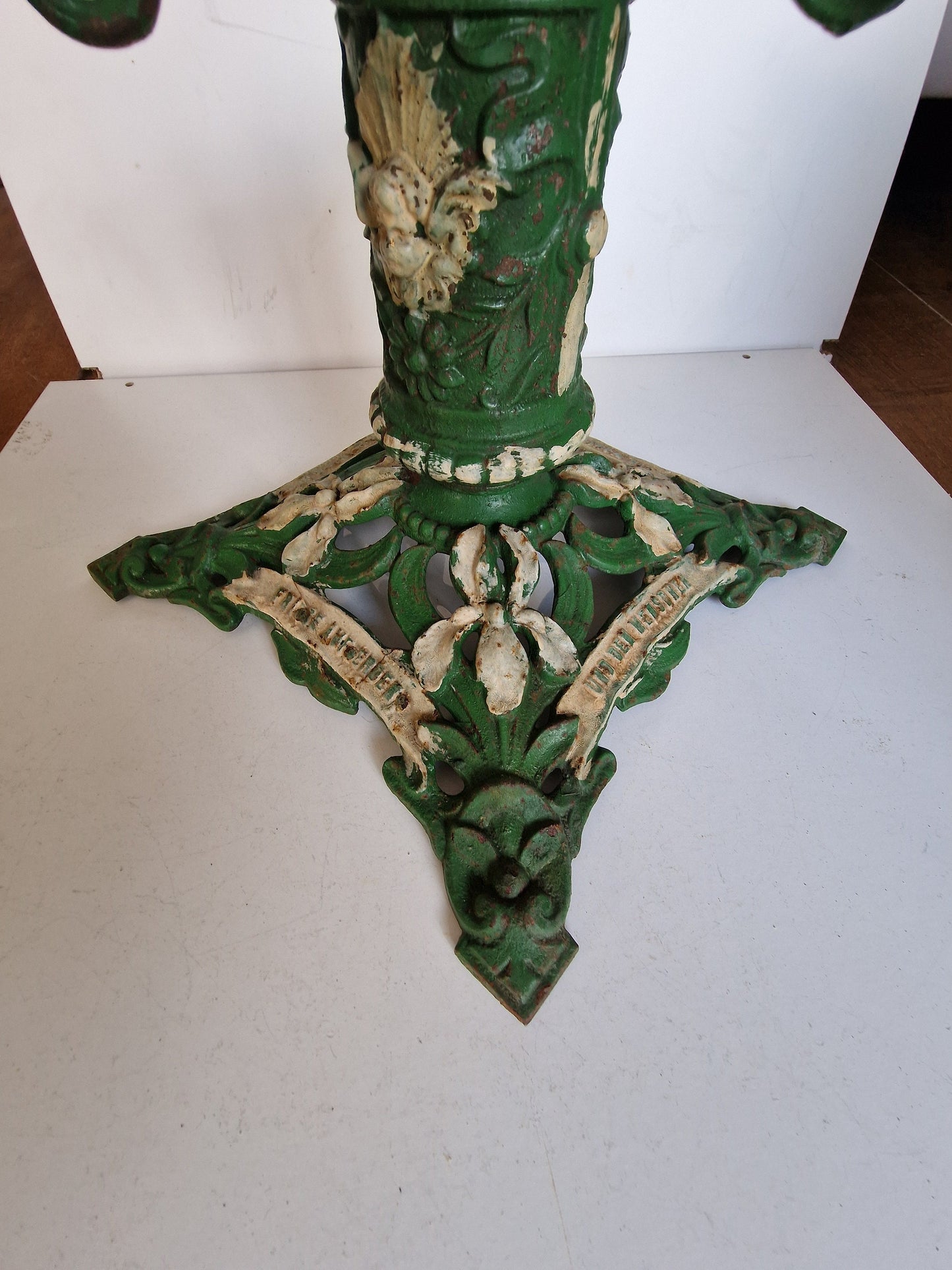 Antique Austrian Art Nouveau Cast Iron Christmas Tree Stand