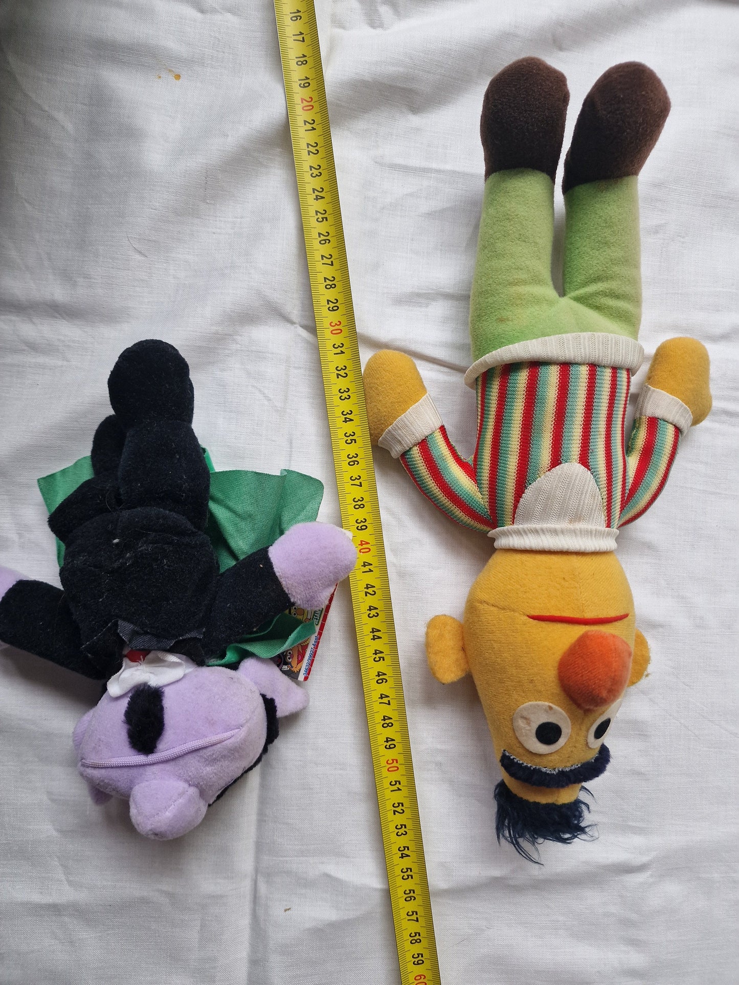 the Count and Bert Sesame street muppets dolls vintage graf zahl retired vintage