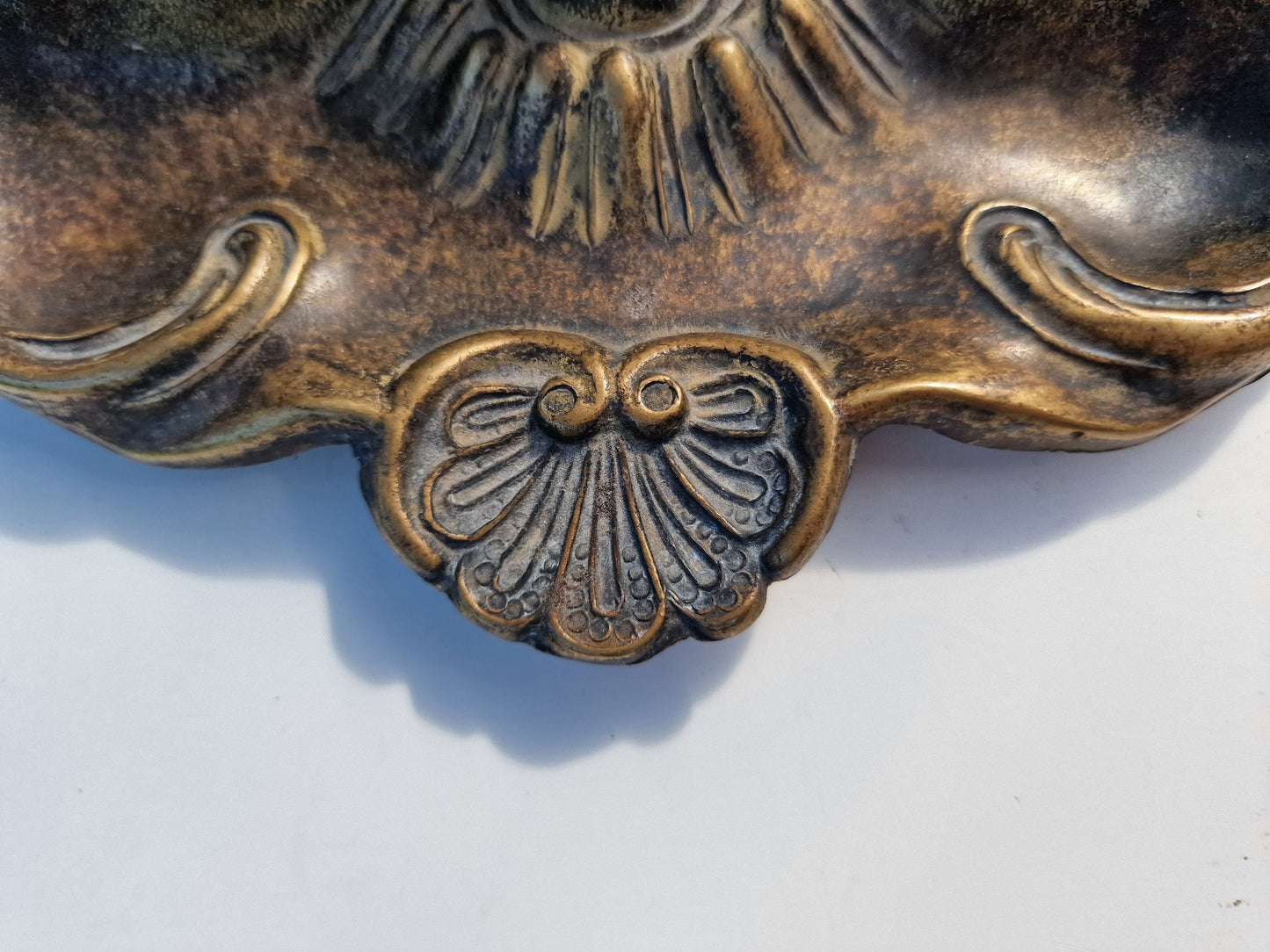 Bronze Art Nouveau Inkwell, 1920s Chic Desk Ornament