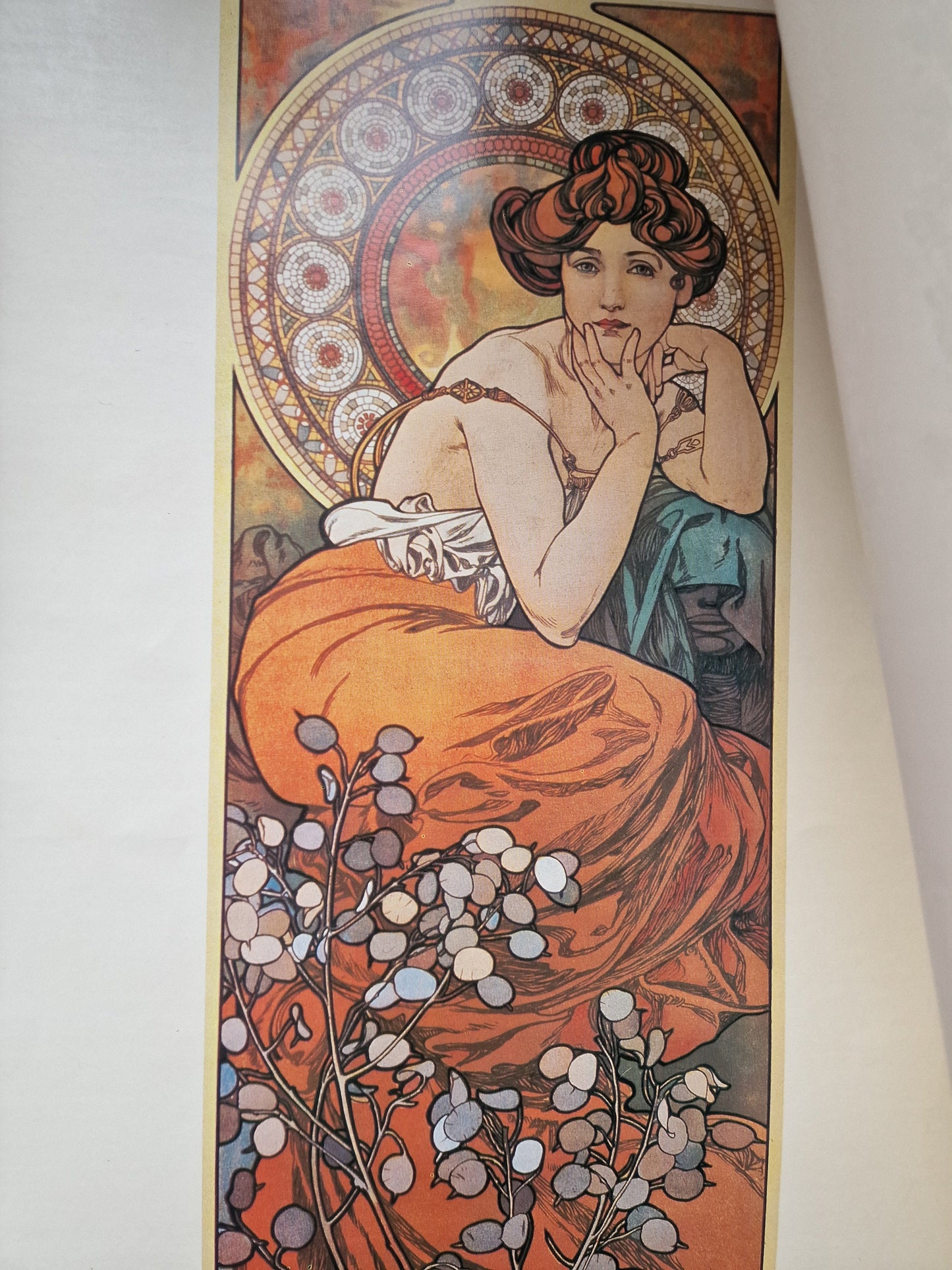 Vintage Mucha Art Nouveau Lithographs, Prague 1970s, Set of 10