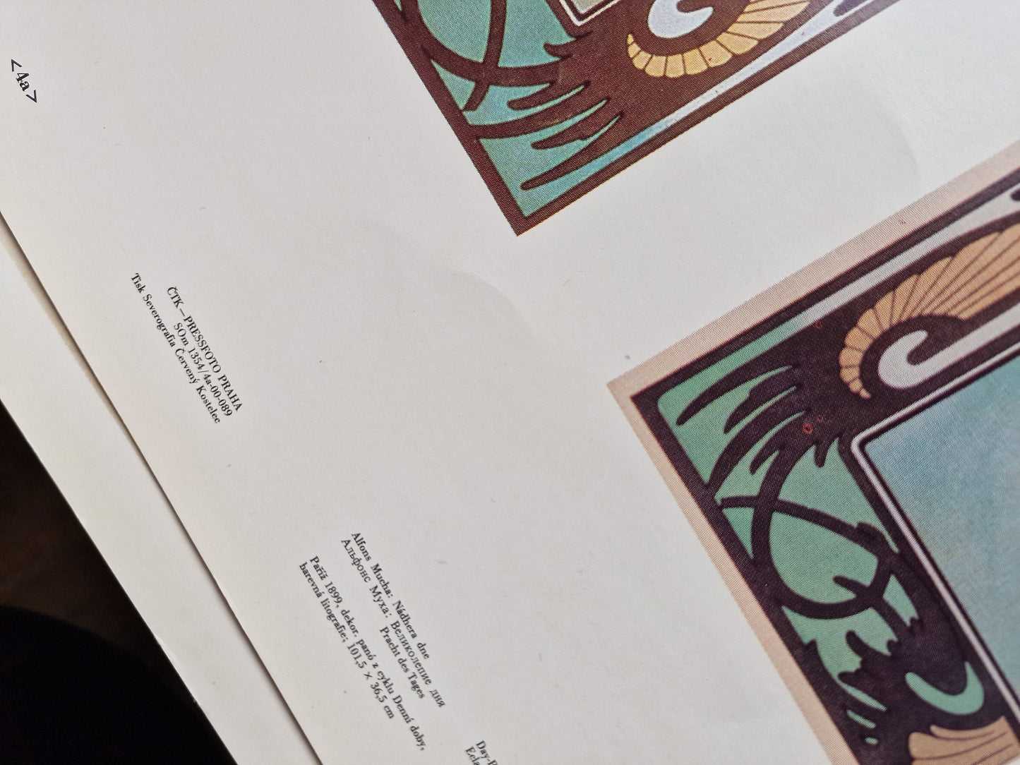 Vintage Mucha Art Nouveau Lithographs, Prague 1970s, Set of 10