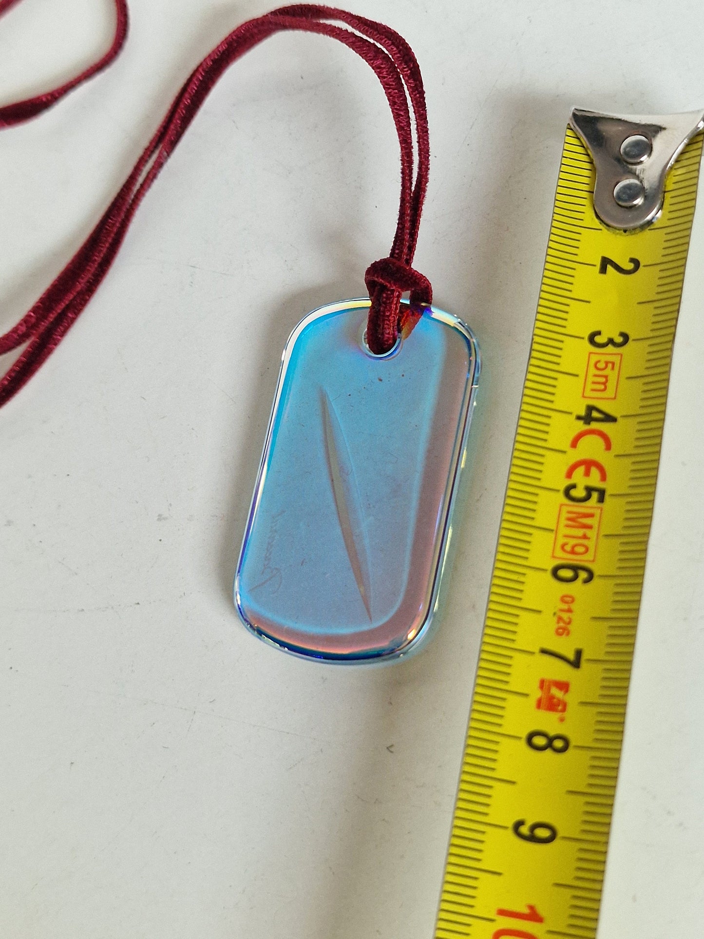Vintage Baccarat France Crystal Pendant Necklace, Designer Lanyard