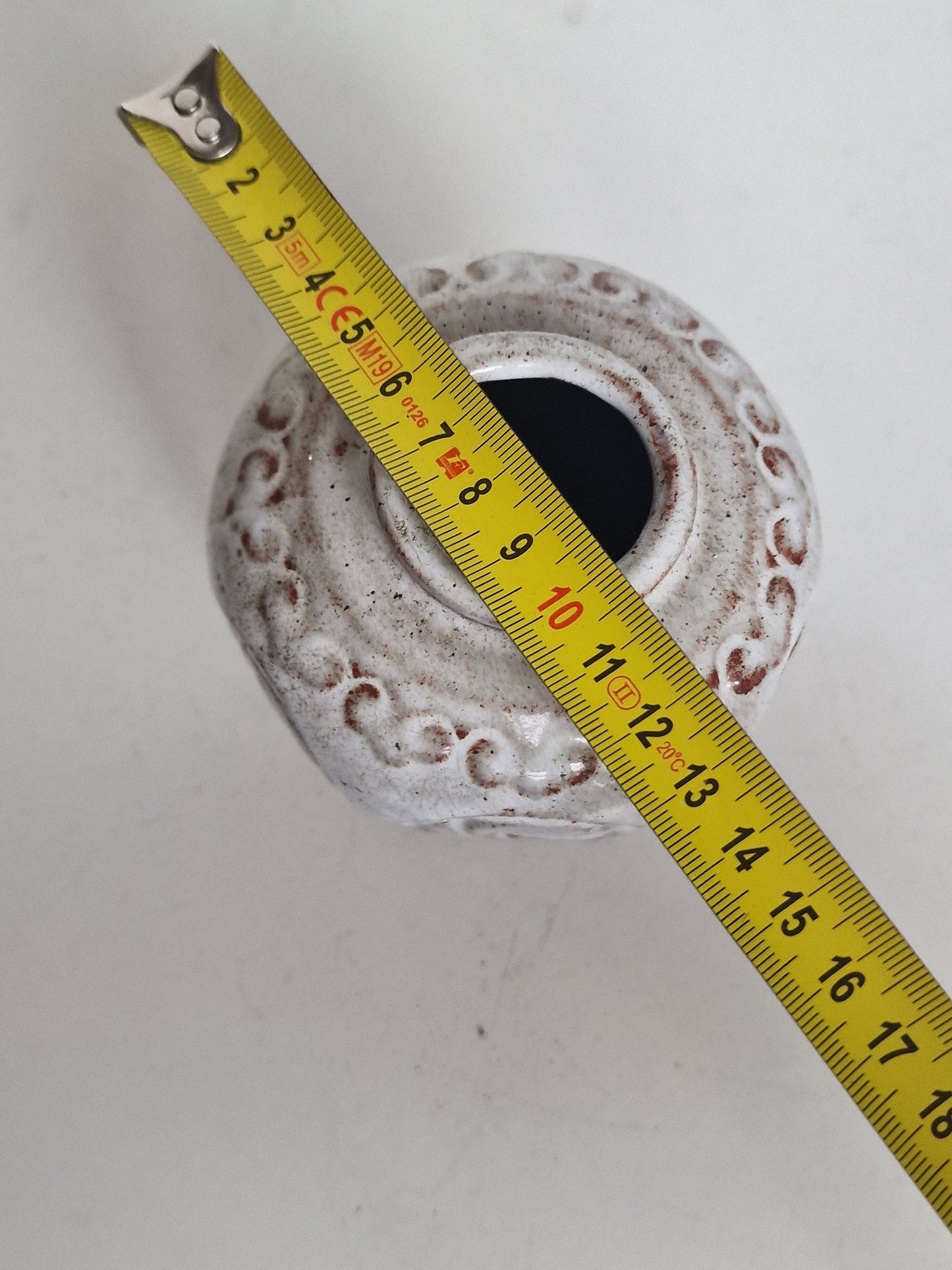 Pottery utrecht, 50's, mobach Utrecht keramiek kunst midcentury ginger jar druipglazuur glaze wit