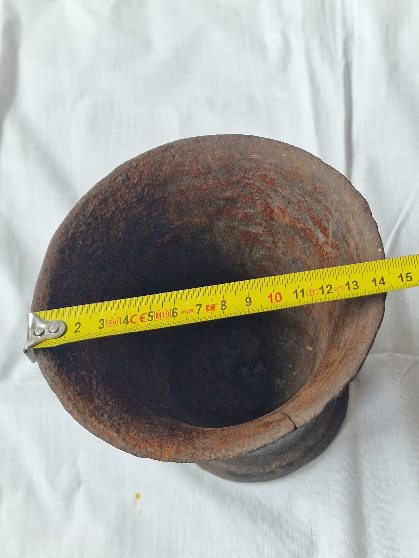 antique european mortar, middelages, 16th century, rare, vijzel antiek, iron
