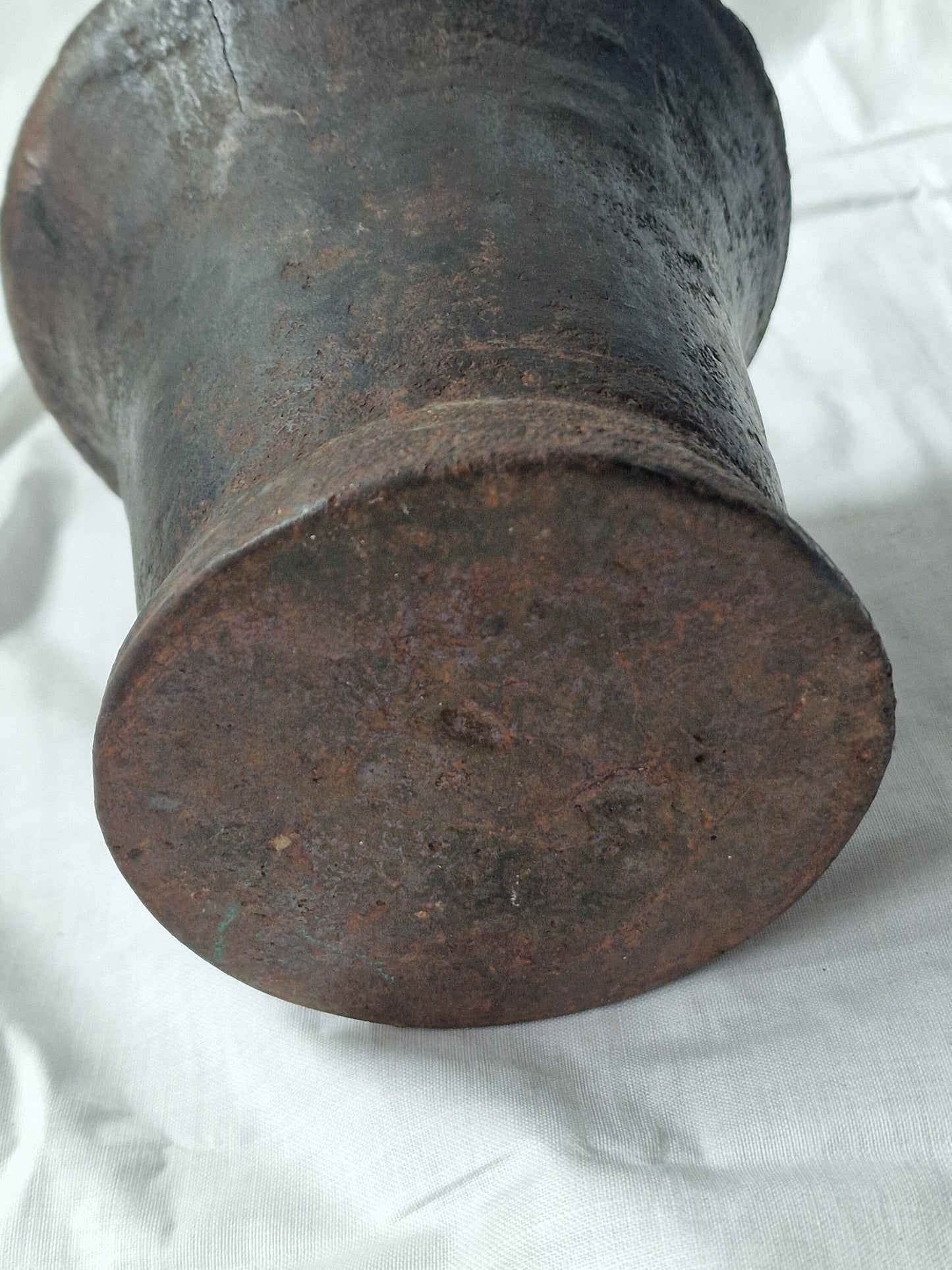 antique european mortar, middelages, 16th century, rare, vijzel antiek, iron