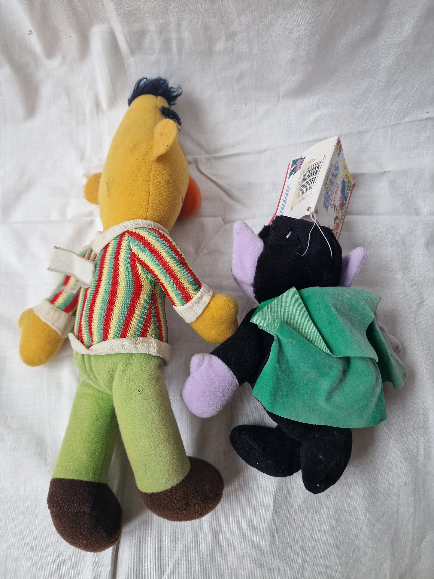 the Count and Bert Sesame street muppets dolls vintage graf zahl retired vintage