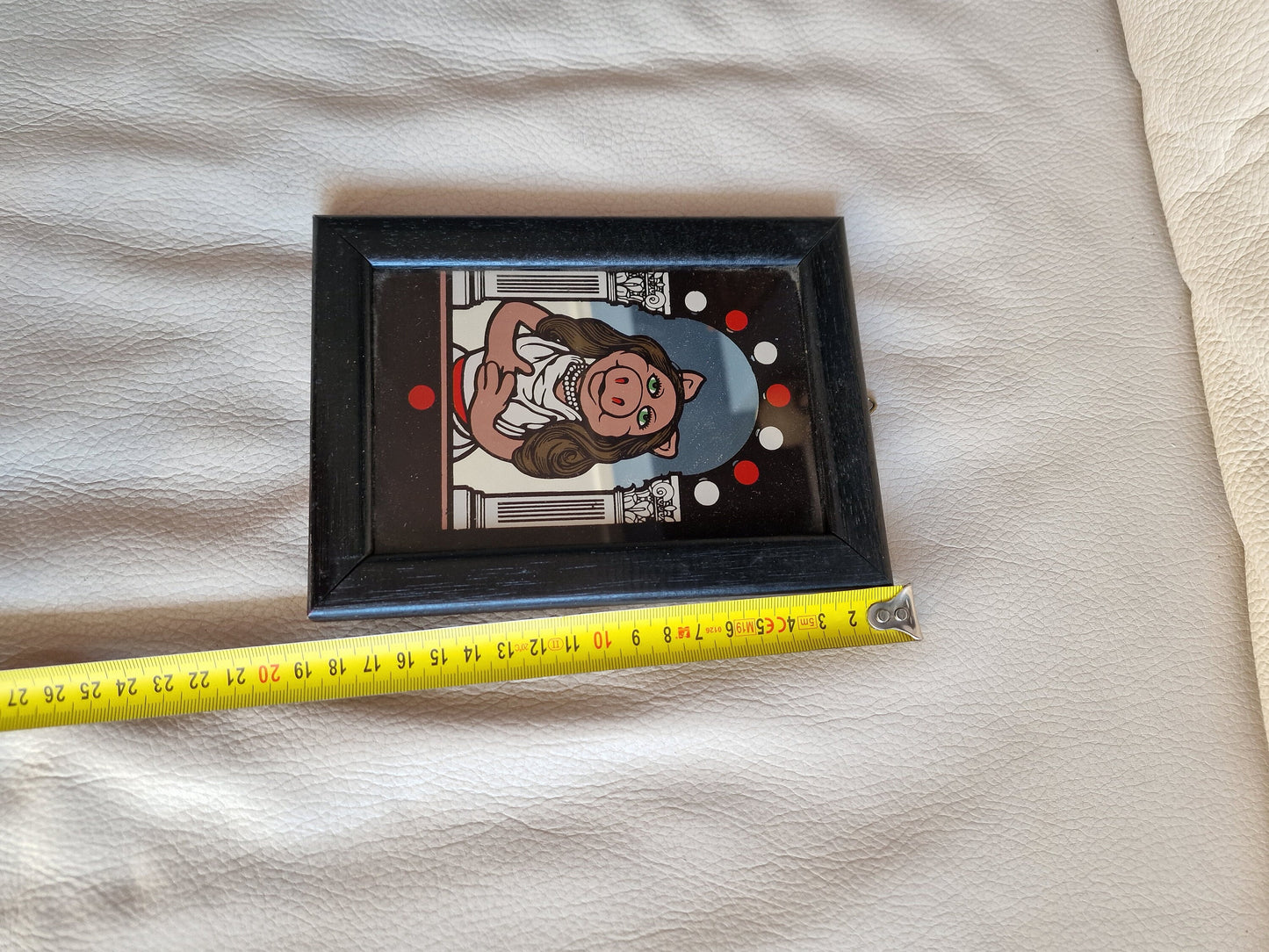 Vintage Muppet Show Mirrors, Miss Piggy and Fozzie Bear, 1980s