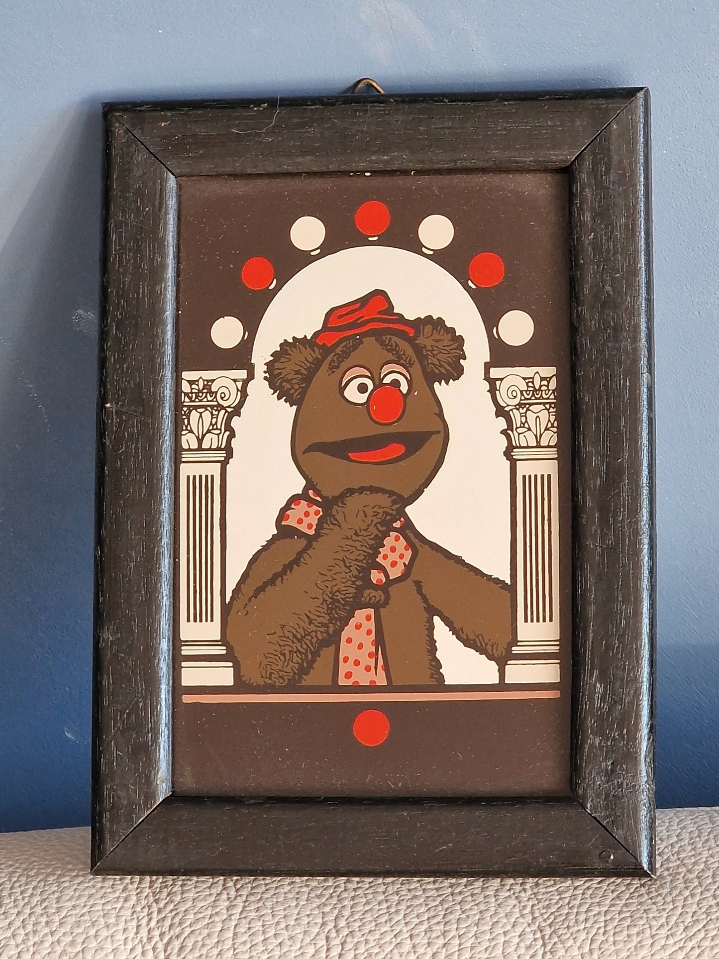 Vintage Muppet Show Mirrors, Miss Piggy and Fozzie Bear, 1980s