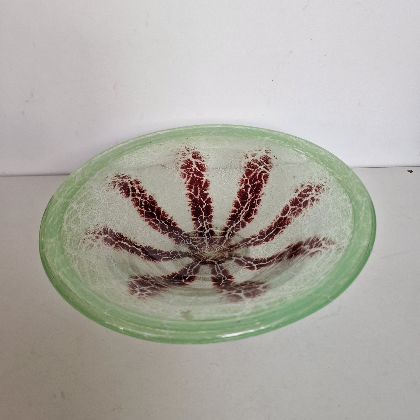 Karl Wiedmann WMF Ikora Art Glass Bowl, Starfish Design, 1930s