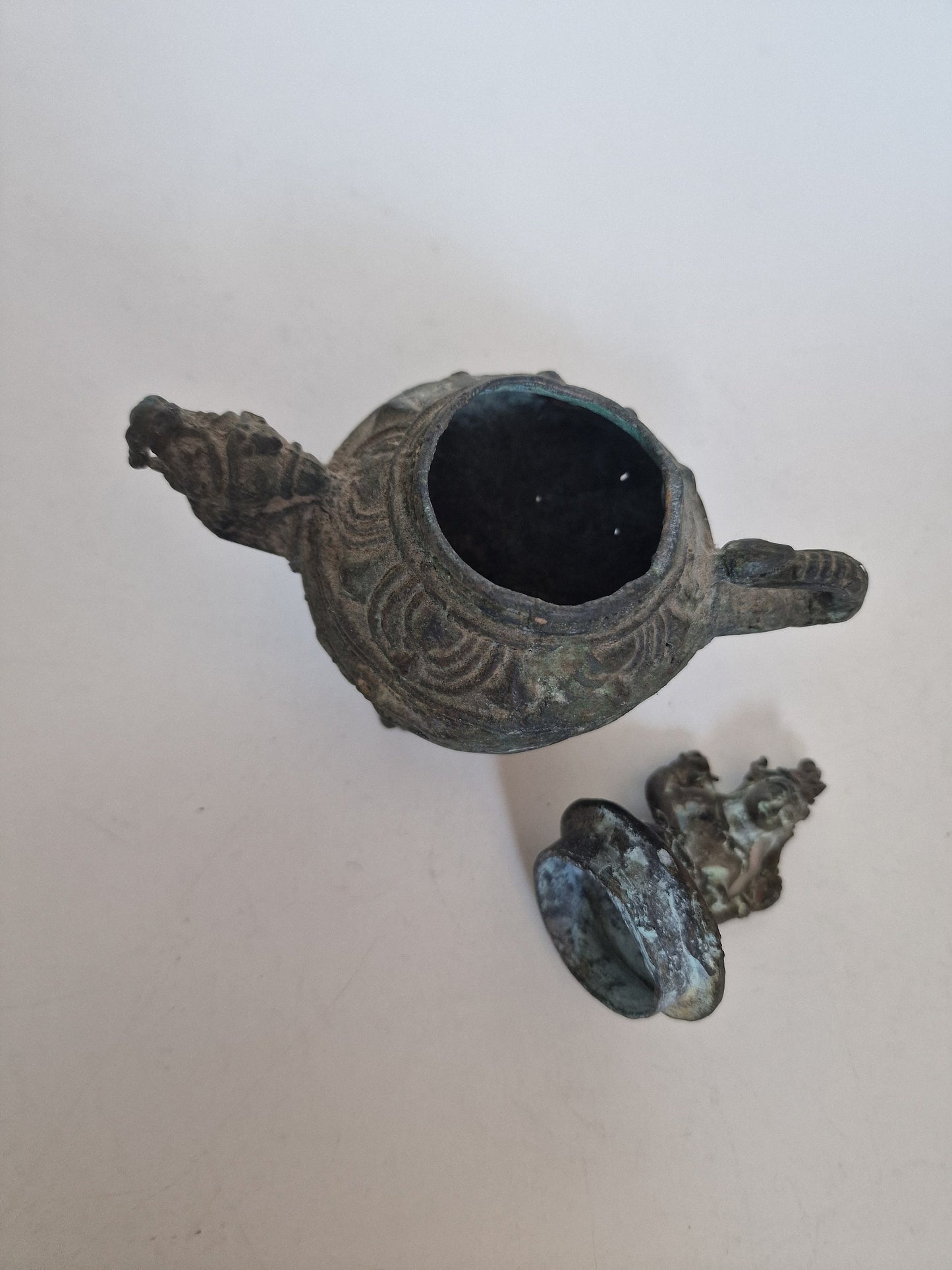A Chinese bronze censer