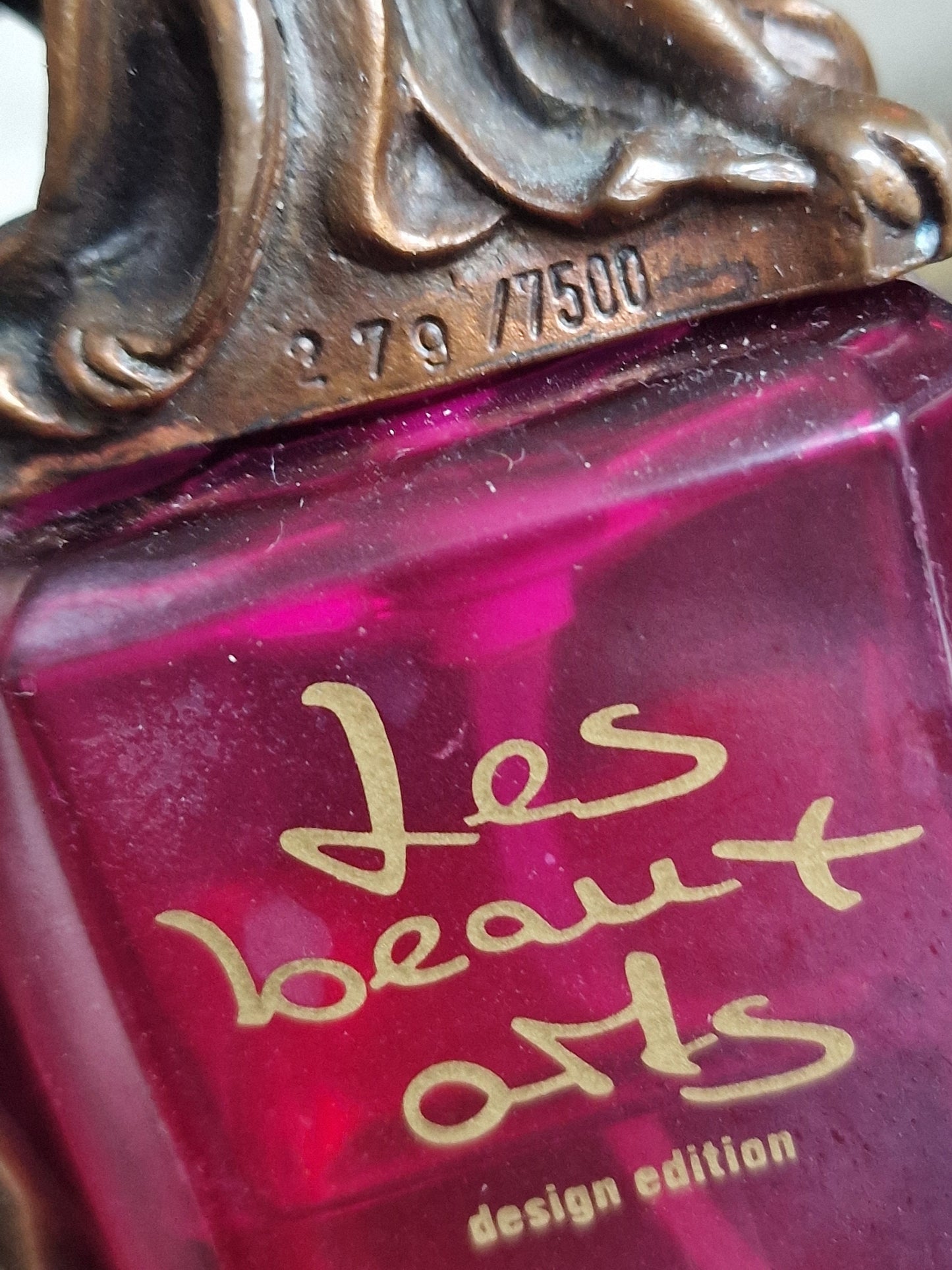 Barry Shiraishi 'Julia' Bronze Figure on  Perfume Bottle, Les Beaux Arts, Limited Edition