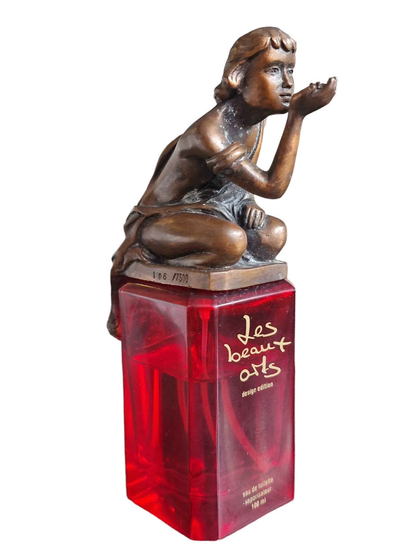 Barry Shiraishi Romeo Bronze Figure on Perfume Bottle, Les Beaux Arts, Limited Edition