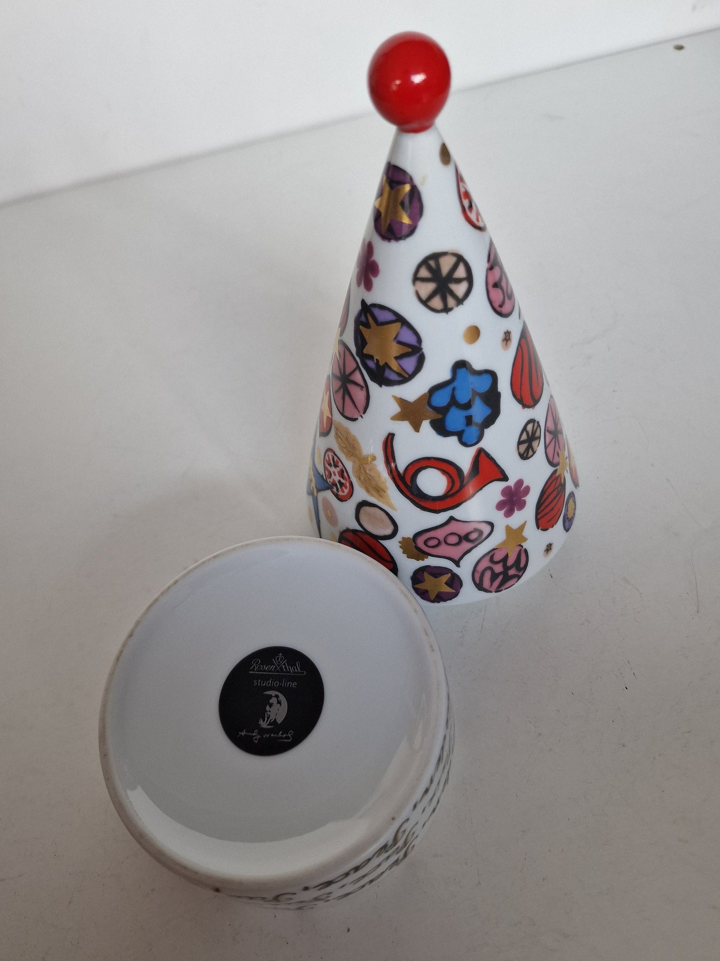 Andy Warhol Rosenthal Music Box, Pop Art Christmas Jingle Bells