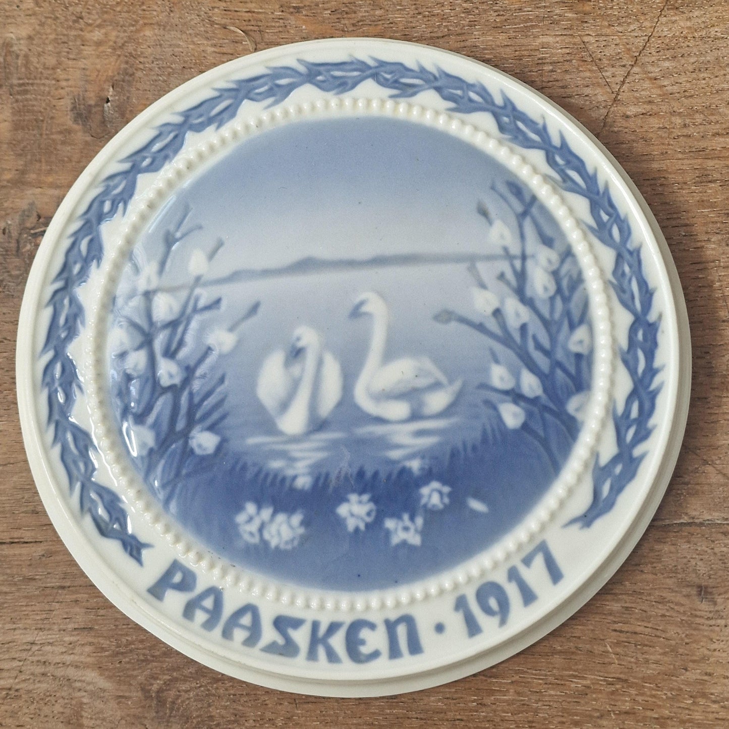 Bing & Grondahl 1917 Easter Plate, Signed Numbered Danmark, Royal Copenhagen