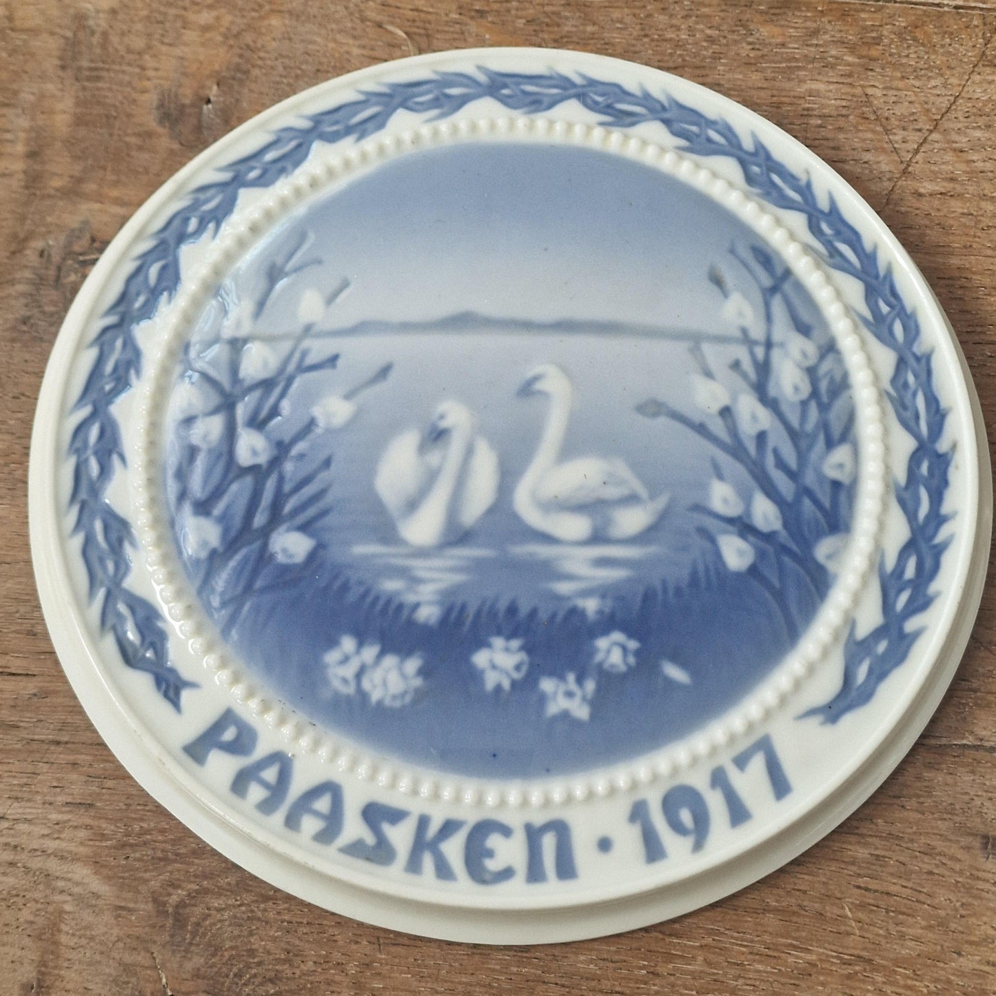 Bing & Grondahl 1917 Easter Plate, Signed Numbered Danmark, Royal Copenhagen