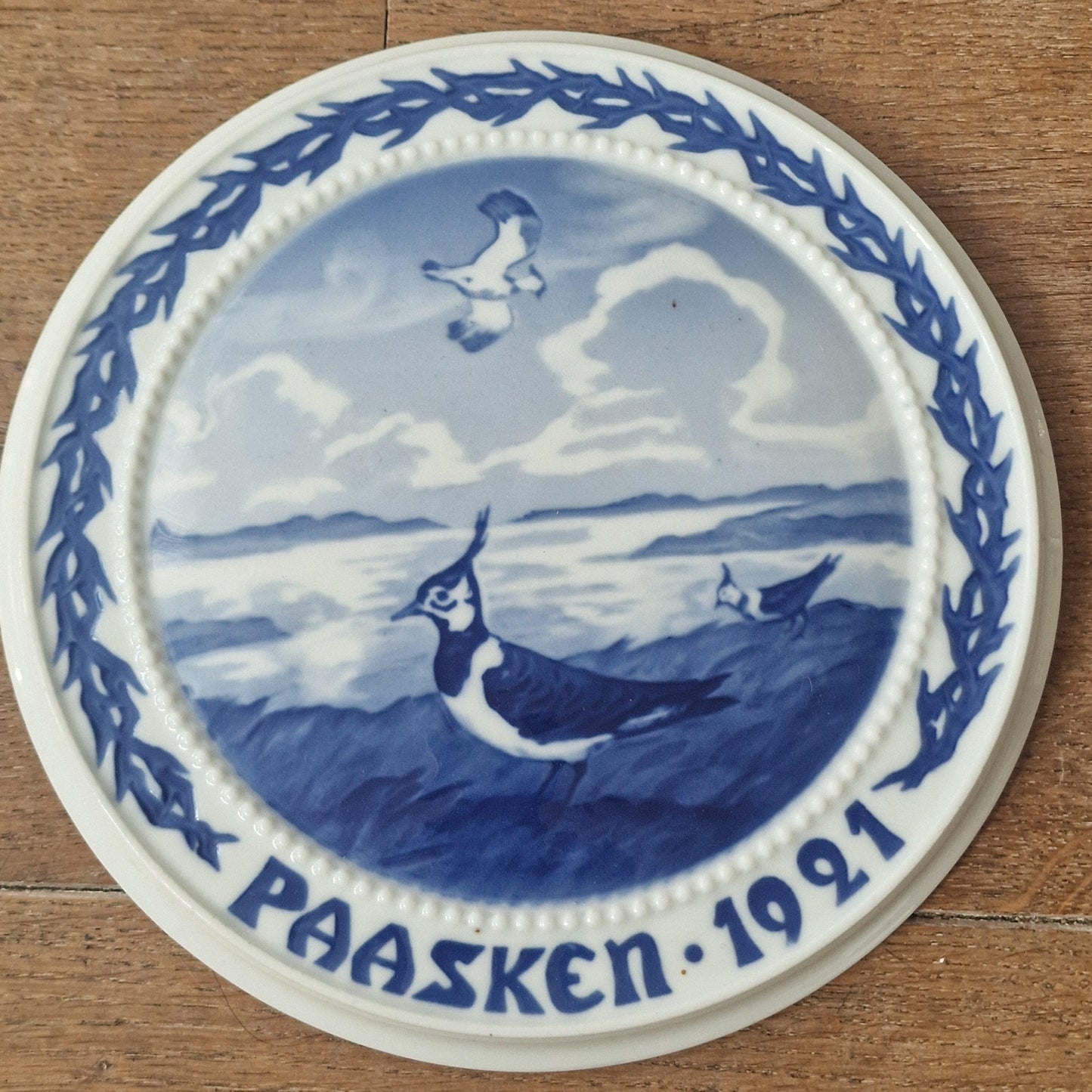 Bing Grondahl 1921 Easter Plate, Kievit Lapwing, Signed Numbered Antique b & g royal copenhagen