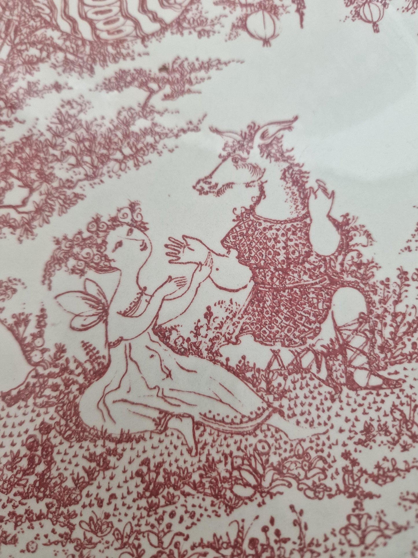 Bjorn Wiinblad Rosenthal Porcelain Plate Set, Midsummer Night Dream