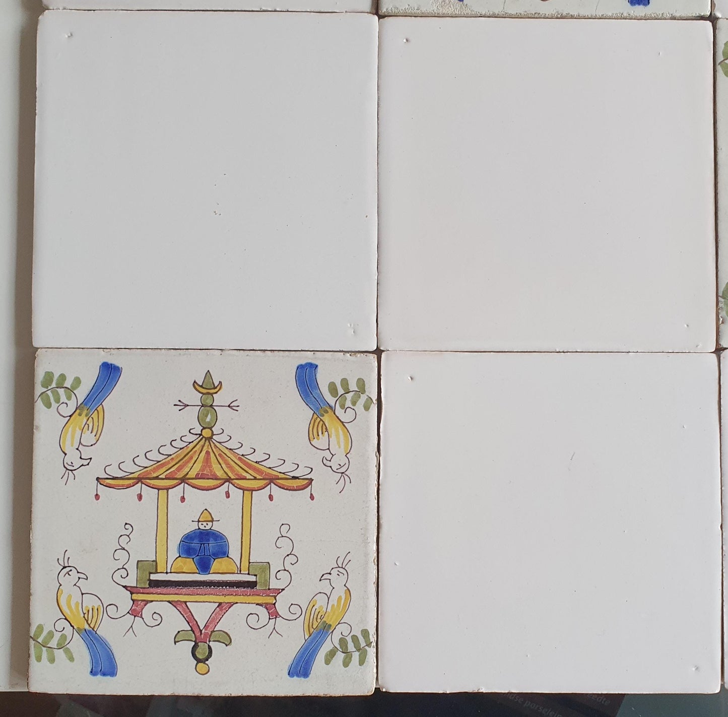 Royal Makkum Dutch Tiles, Chinoise Polychrome, 20th Century