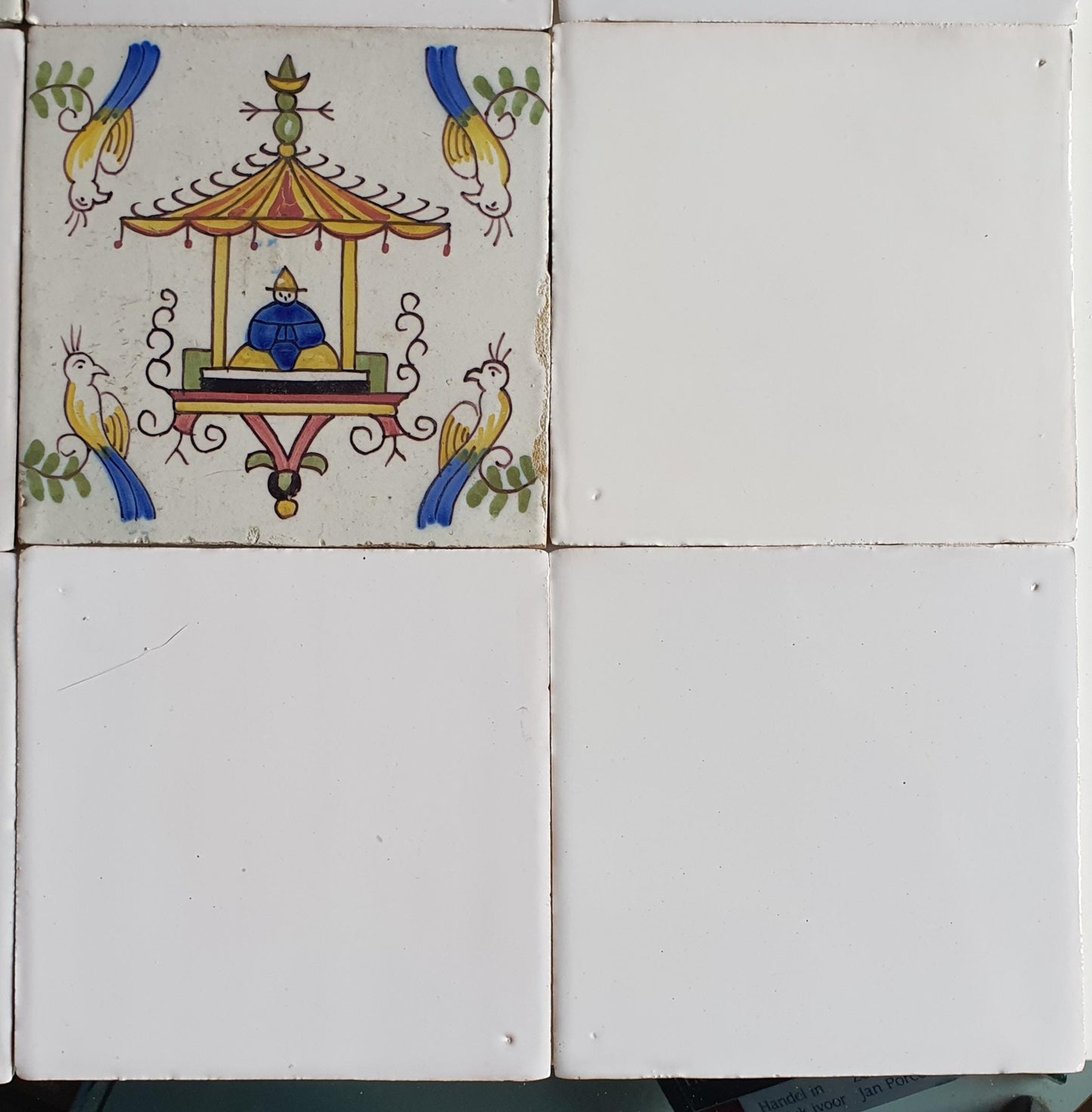 Royal Makkum Dutch Tiles, Chinoise Polychrome, 20th Century