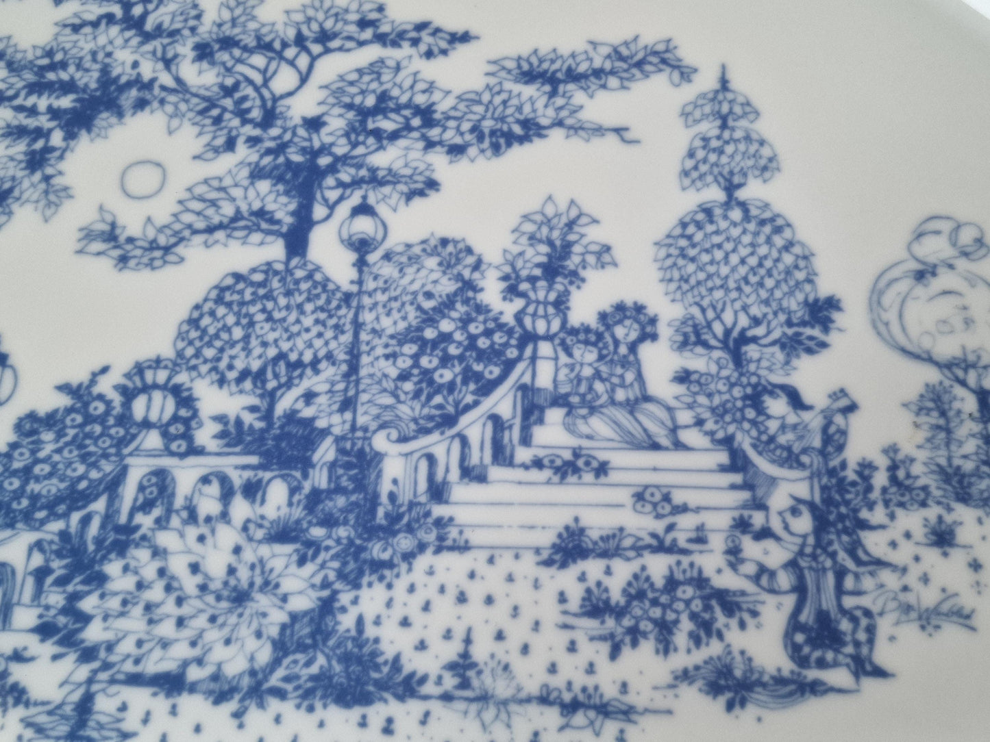 Bjorn Wiinblad Rosenthal Porcelain Plate, Studio-linie Serenade, Hand Painted