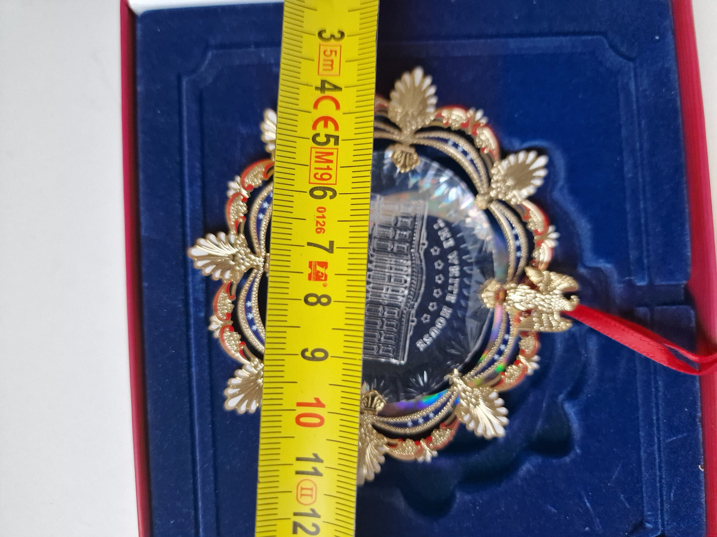 White House Christmas Ornament, 24K Gold Plated, Limited Edition 2001