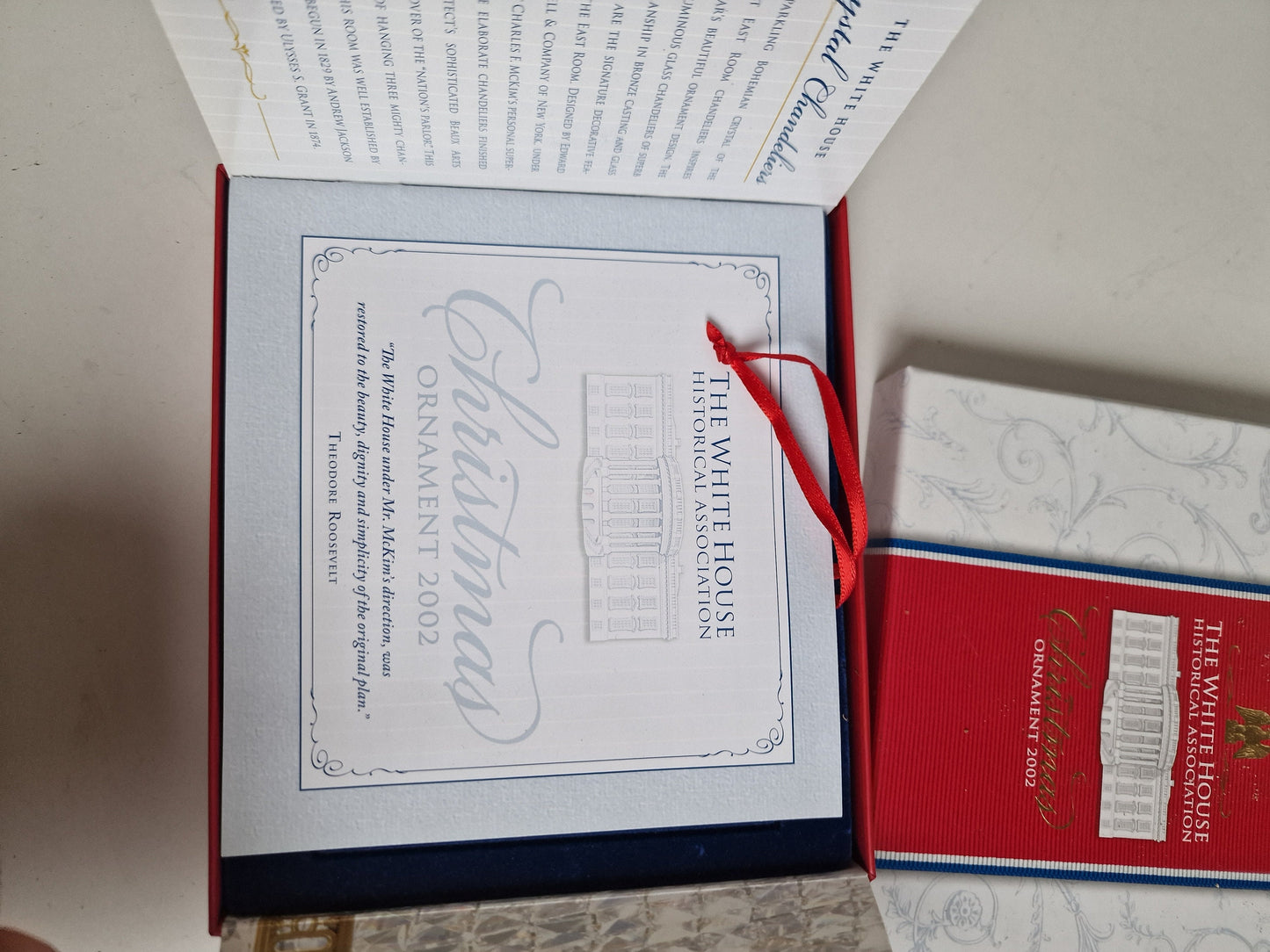 White House Christmas Ornament, 24K Gold Plated, Limited Edition 2001
