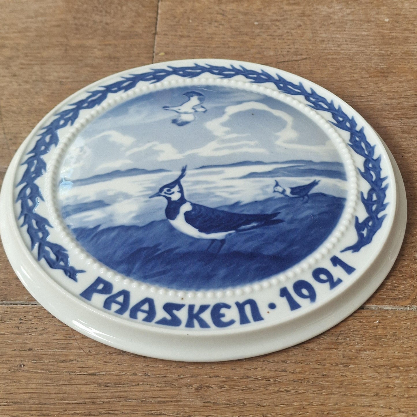 Bing Grondahl 1921 Easter Plate, Kievit Lapwing, Signed Numbered Antique b & g royal copenhagen