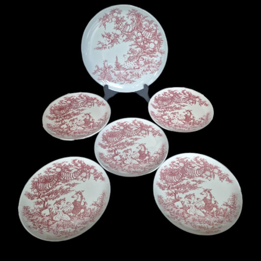 Bjorn Wiinblad Rosenthal Porcelain Plate Set, Midsummer Night Dream