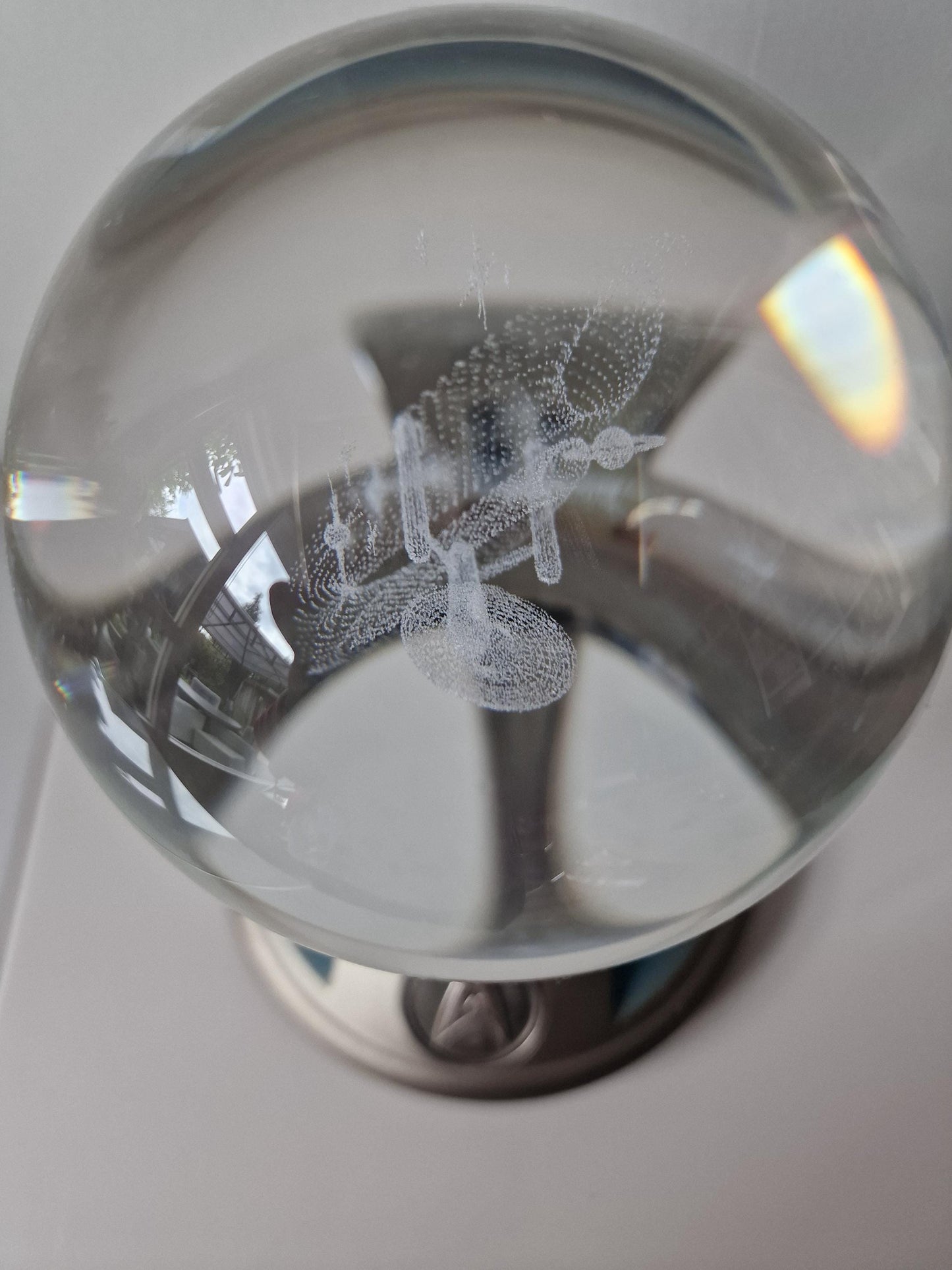 Franklin Mint Star Trek U.S.S. Enterprise Crystal Ball, Lighted Display