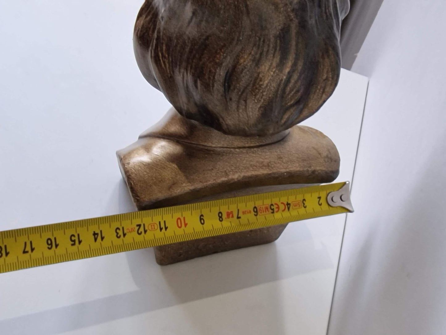 Piano Buste Chopin, by g Carli,  signed Goldbronze figure, signed on back, numbered, limited edition, piano figure statue library, numbered,