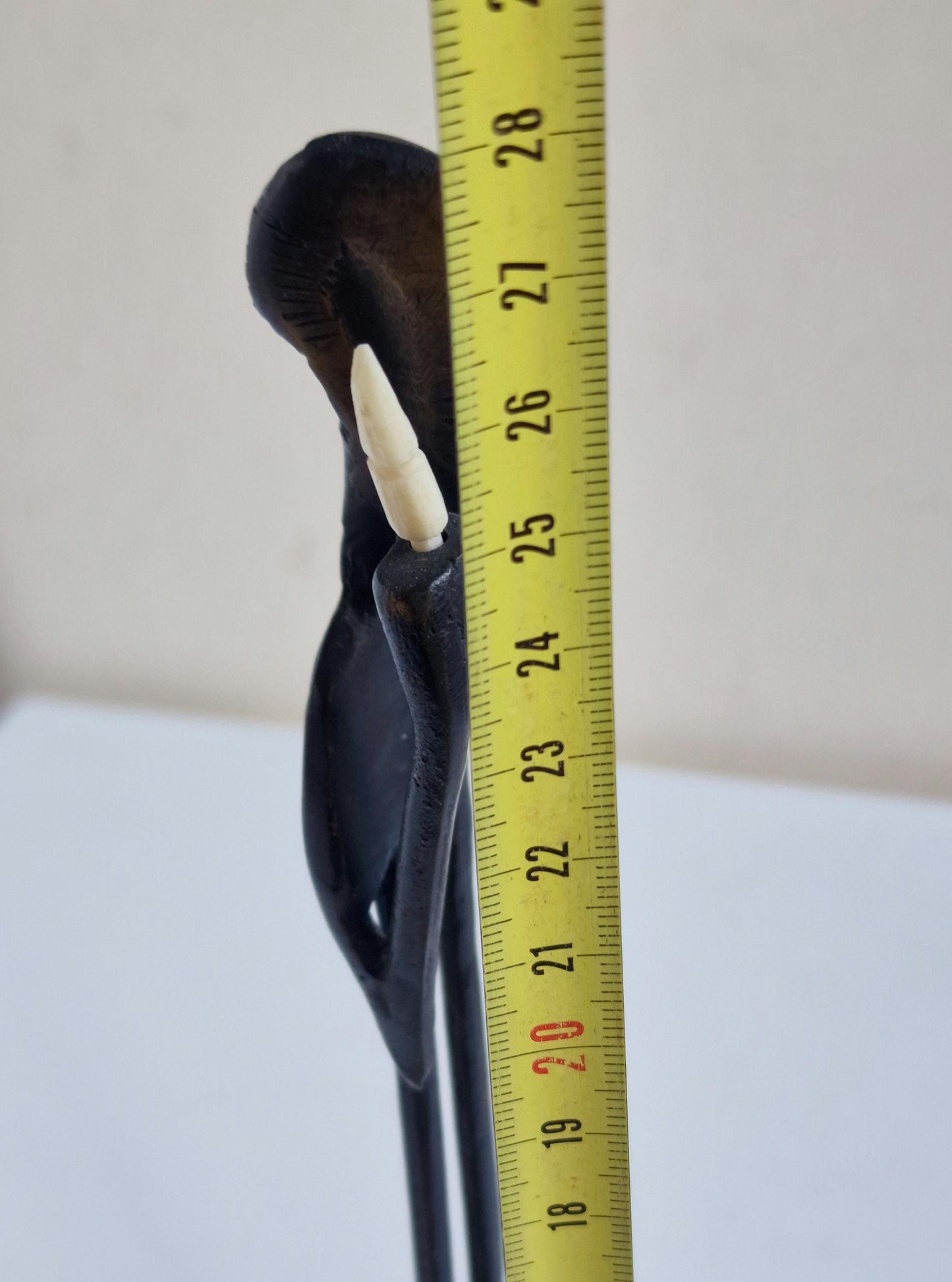 Vintage Bronze Goatherd Figurine, Ethiopian Folk Art