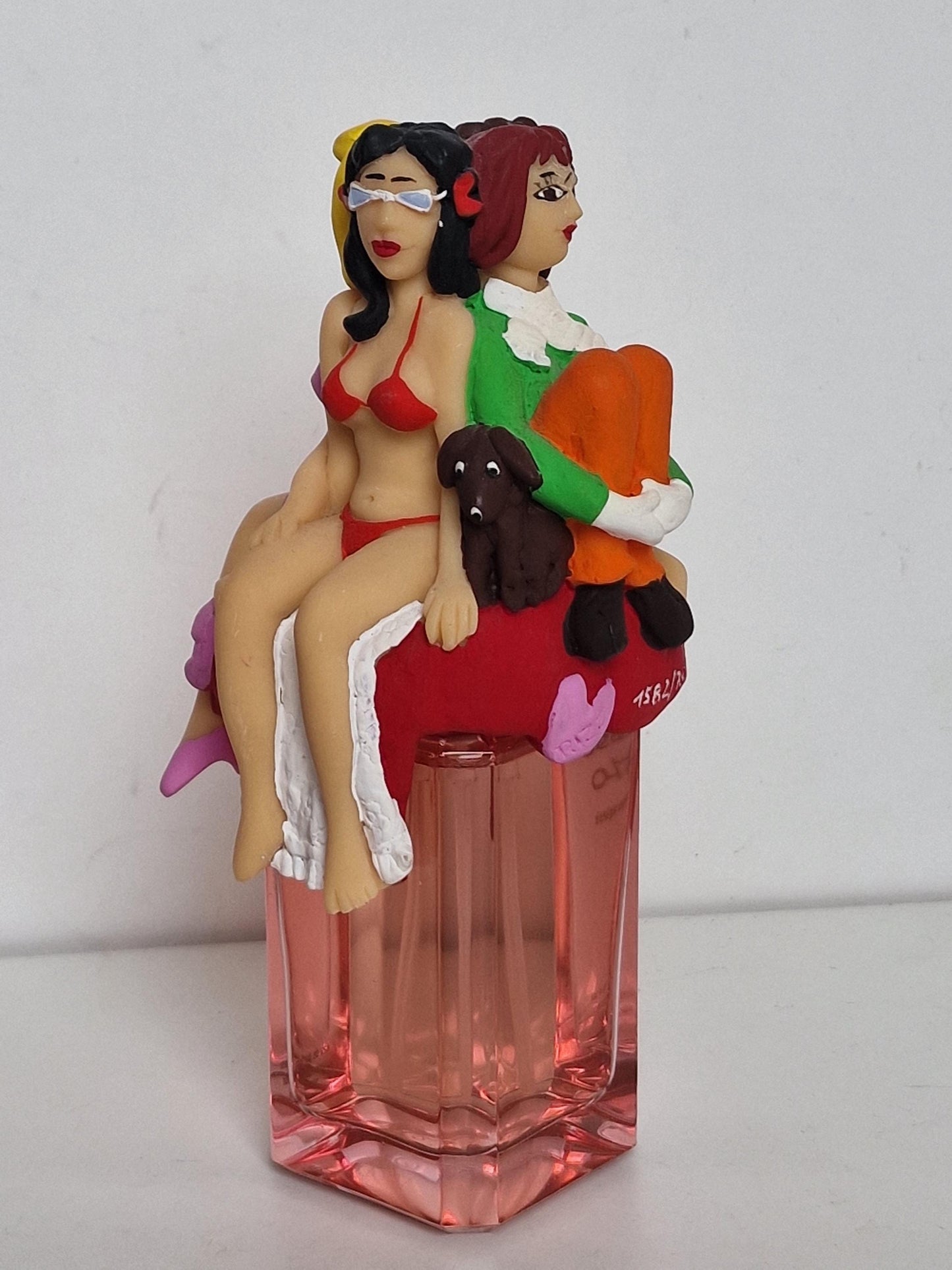 James Rizzi - Four Seasons- signed sculpture on Perfume Bottle, Les Beaux Arts, Limited Edition