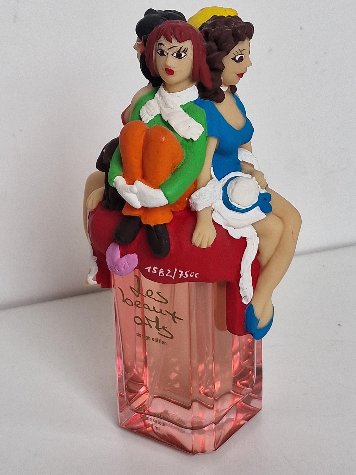 James Rizzi - Four Seasons- signed sculpture on Perfume Bottle, Les Beaux Arts, Limited Edition