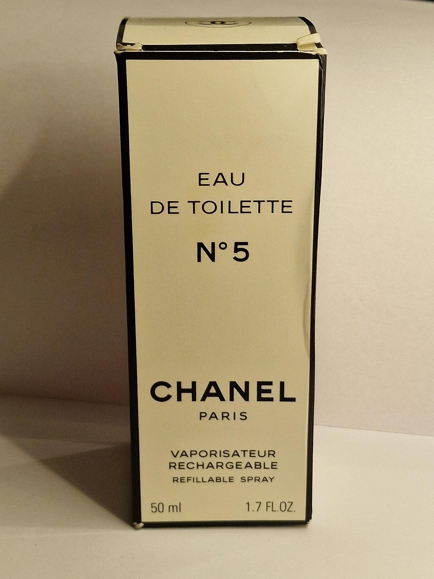 Vintage Chanel No. 5 Eau de Toilette, Collectible Bottle, 1.5 oz