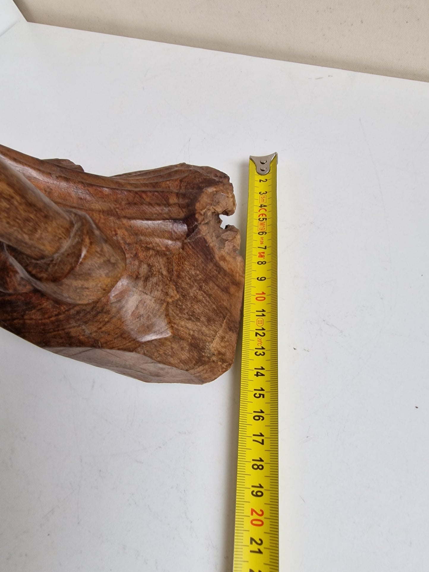 Signed Melodie nDimande Wood Carving – South African Figural Art (68cm XL Sculpture)