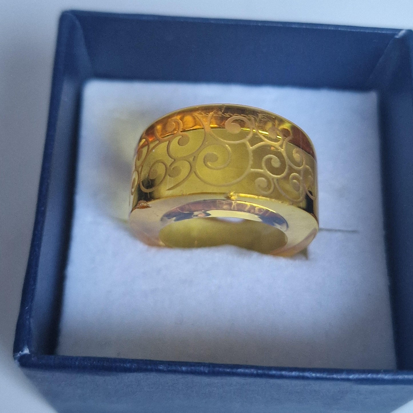 Baccarat France crystal Gustav Klimt hommage, kristallen ring designer, signed, 16,1, exclusive, limited, rare