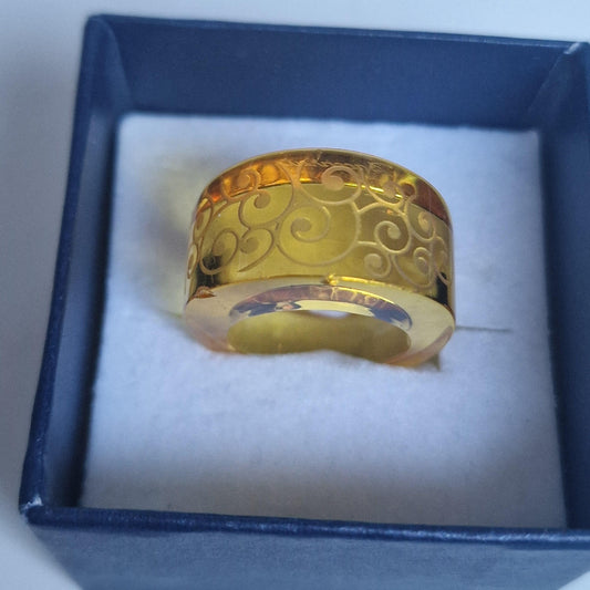 Baccarat France crystal Gustav Klimt hommage, kristallen ring designer, signed, 16,1, exclusive, limited, rare