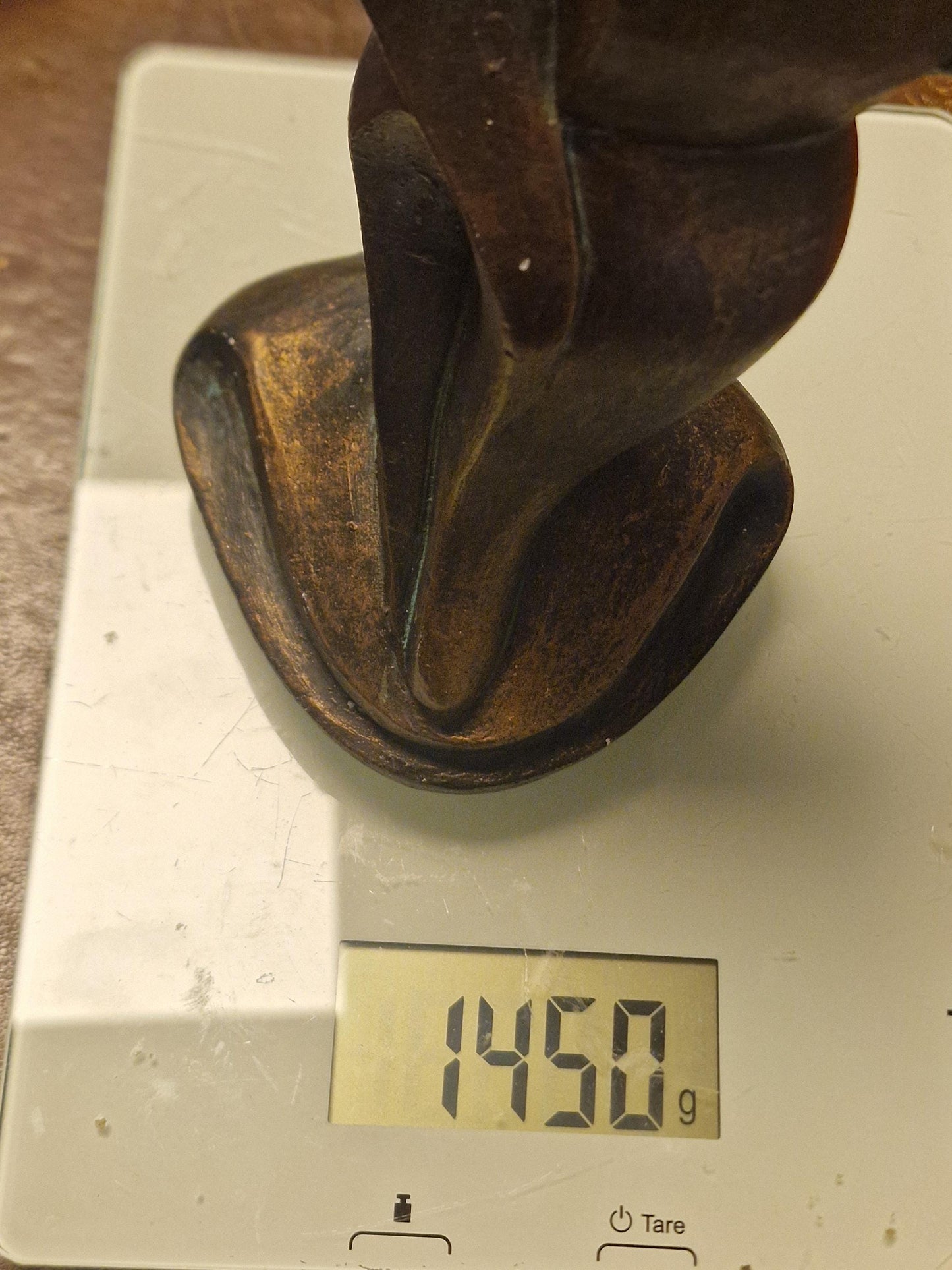 Bronze beeld, bronze figure, unknown designer, seems after alexander archipenko, 23 cm