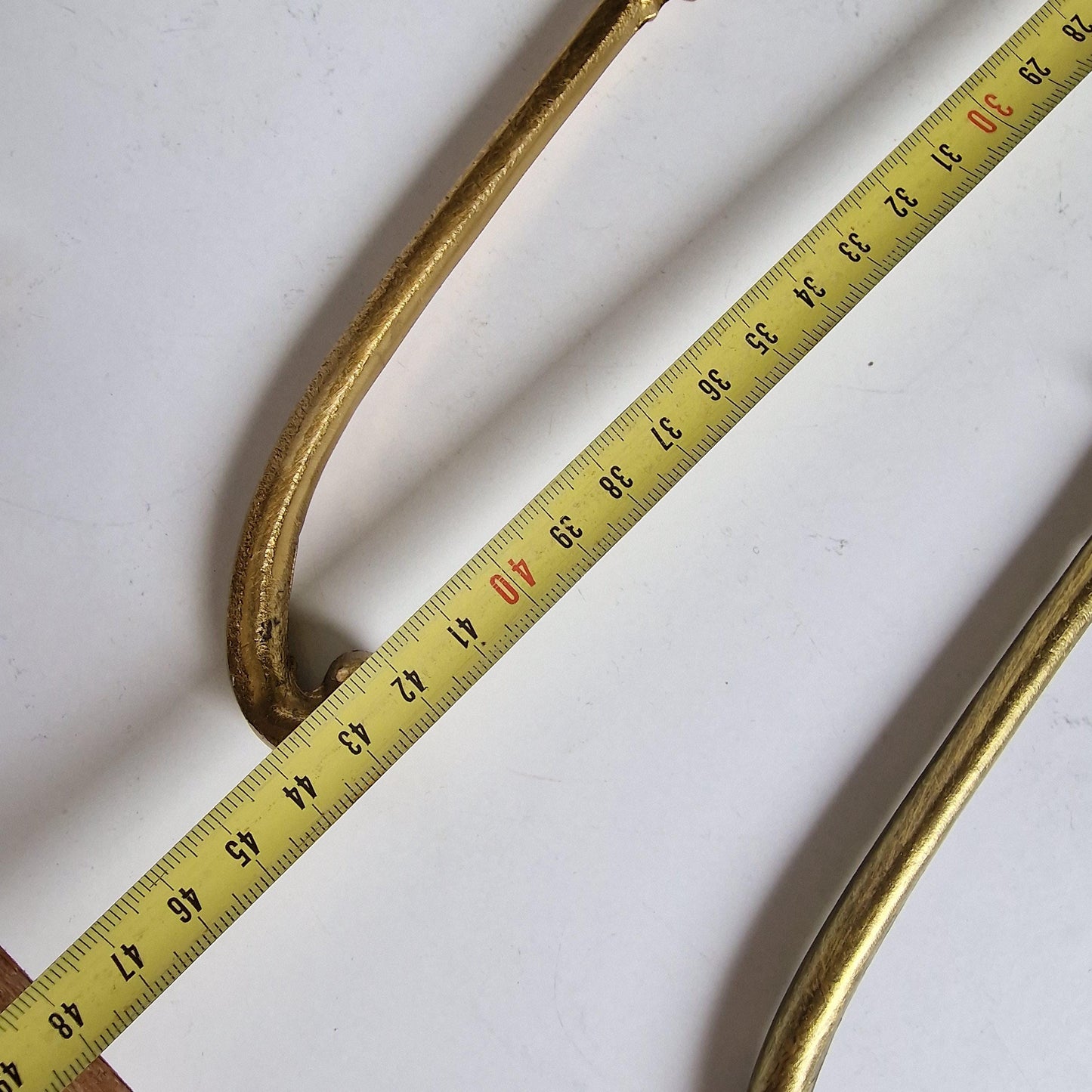 Antique Brass Clothes Hangers, Art Nouveau/Deco Style, Set of 3