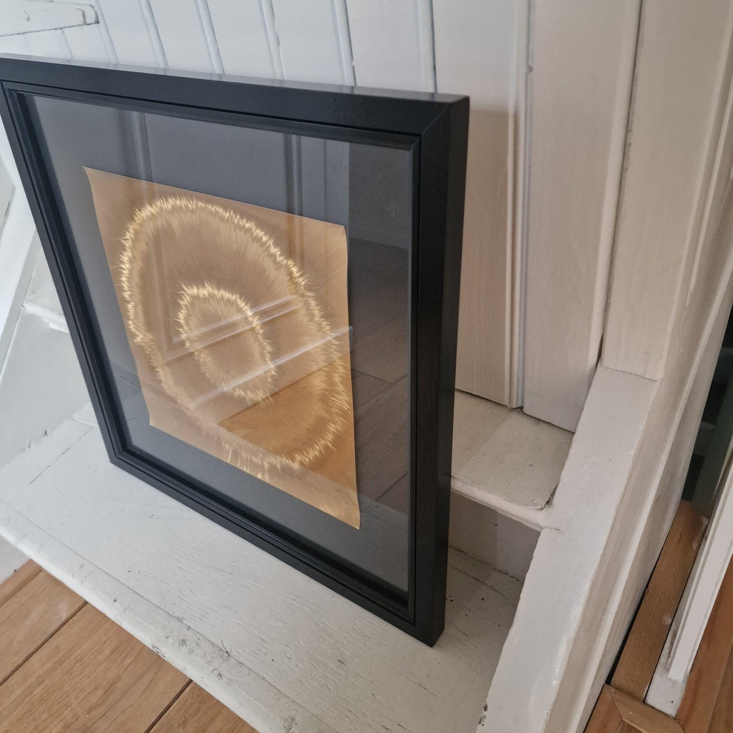 Hologram Galaxy Painting, Space Age Retro Art, Barbara Lüdinghausen