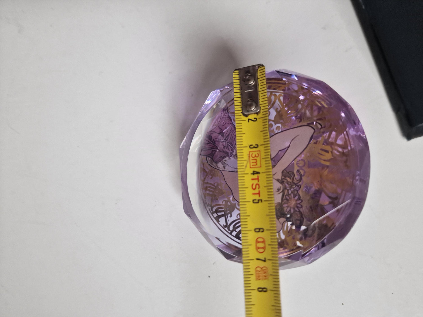 ALPHONSE MUCHA by Goebel, jugendstil Art, presse papier crystal kristal paperweight, boxed, paper