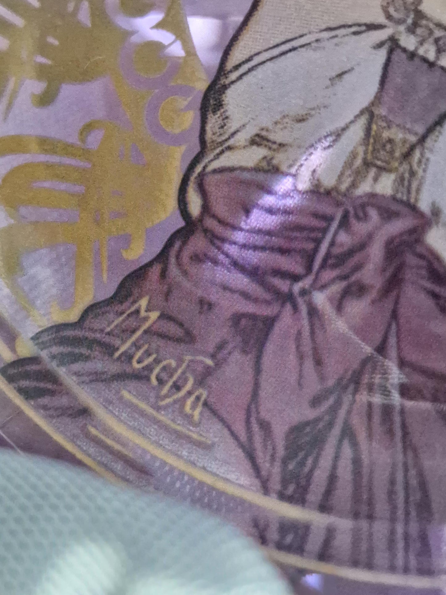 ALPHONSE MUCHA by Goebel, jugendstil Art, presse papier crystal kristal paperweight, boxed, paper