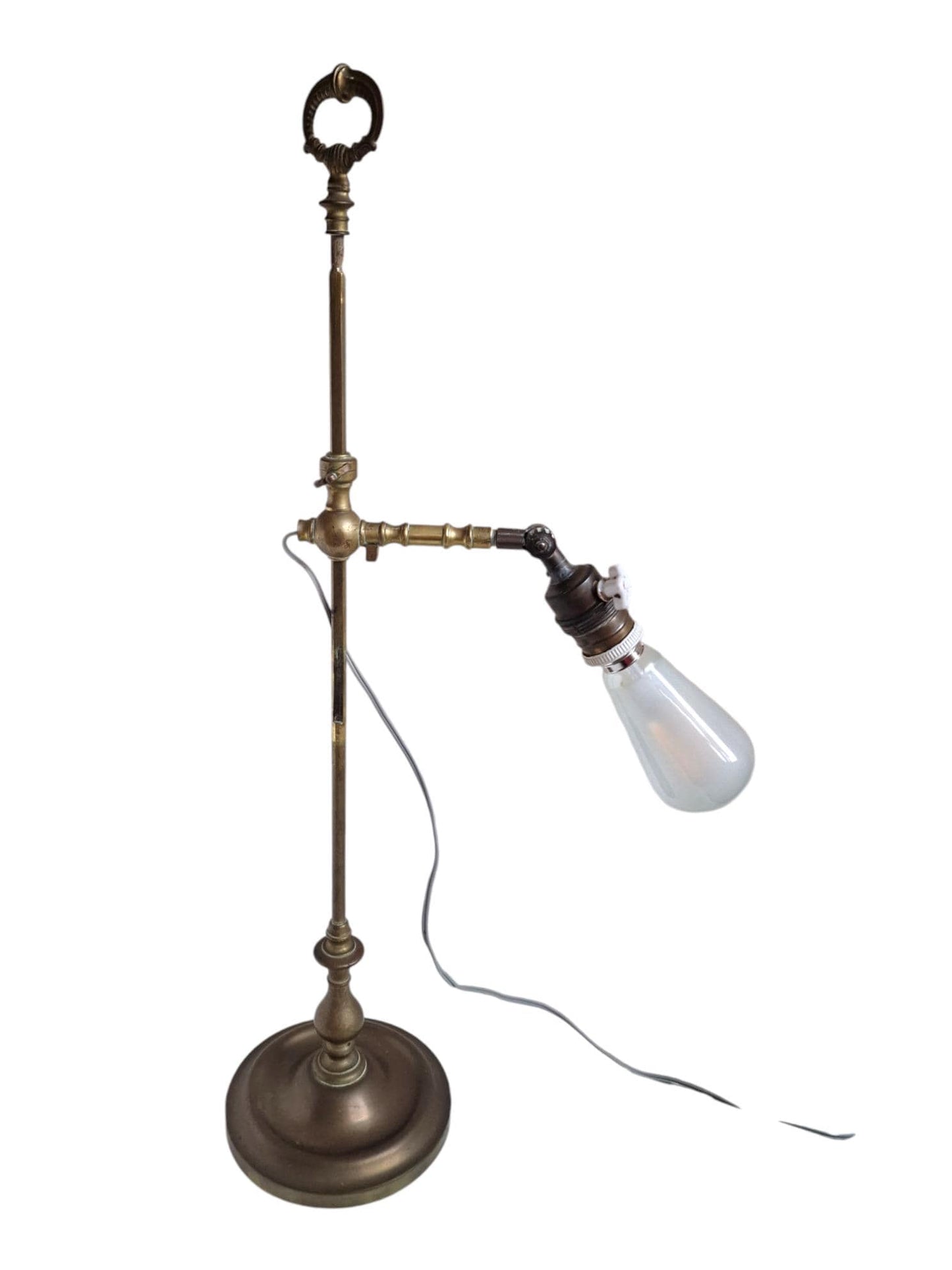 English Copper Table Lamp, EU/USA Compatible, Estate Lighting