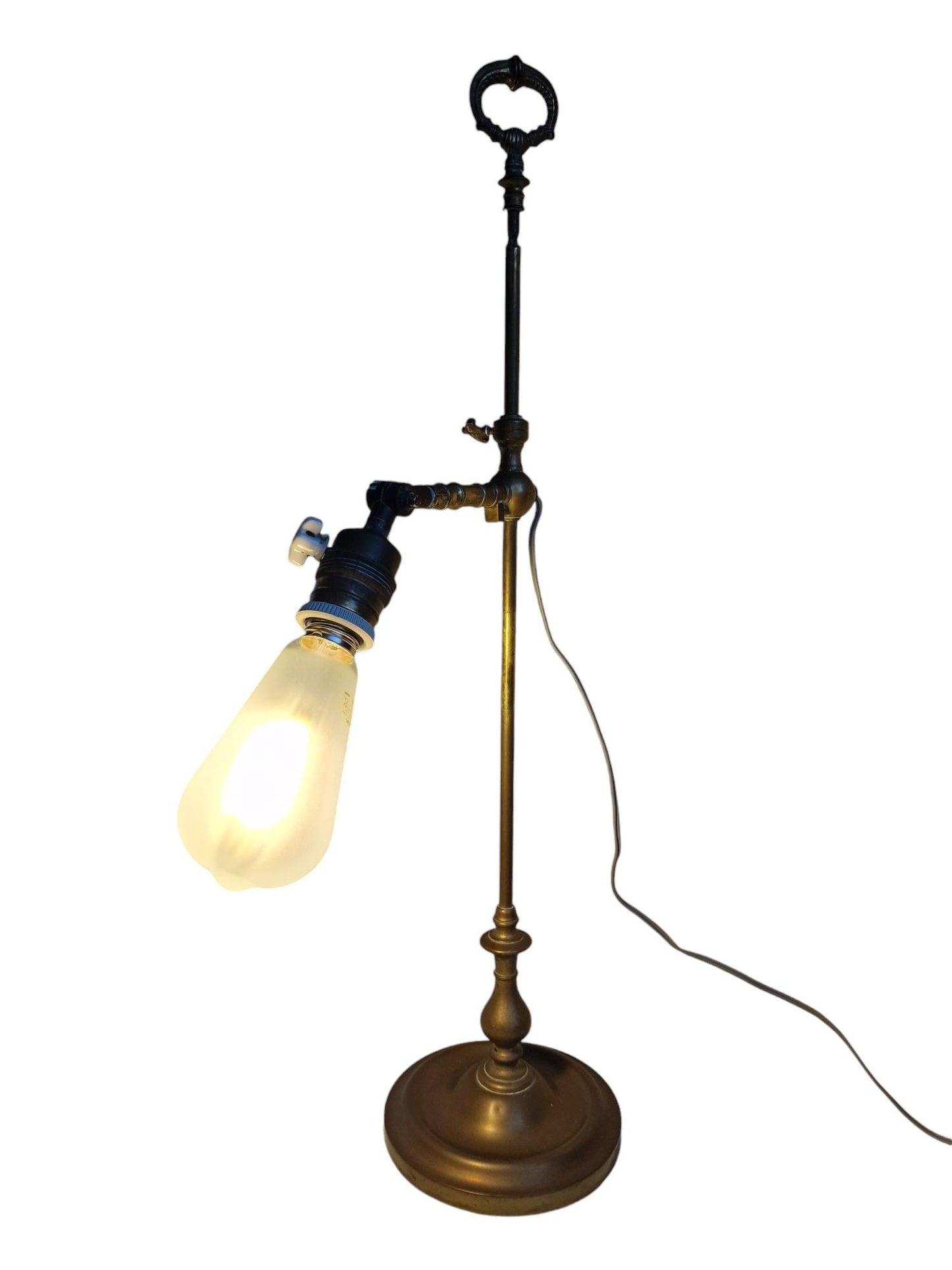 English Copper Table Lamp, EU/USA Compatible, Estate Lighting