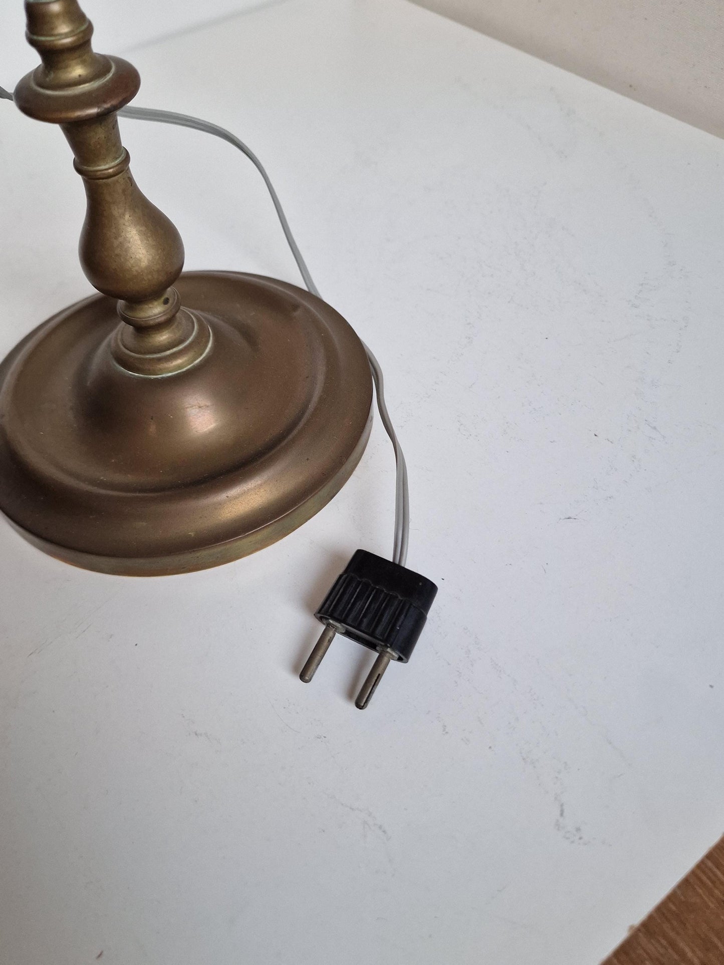 English Copper Table Lamp, EU/USA Compatible, Estate Lighting